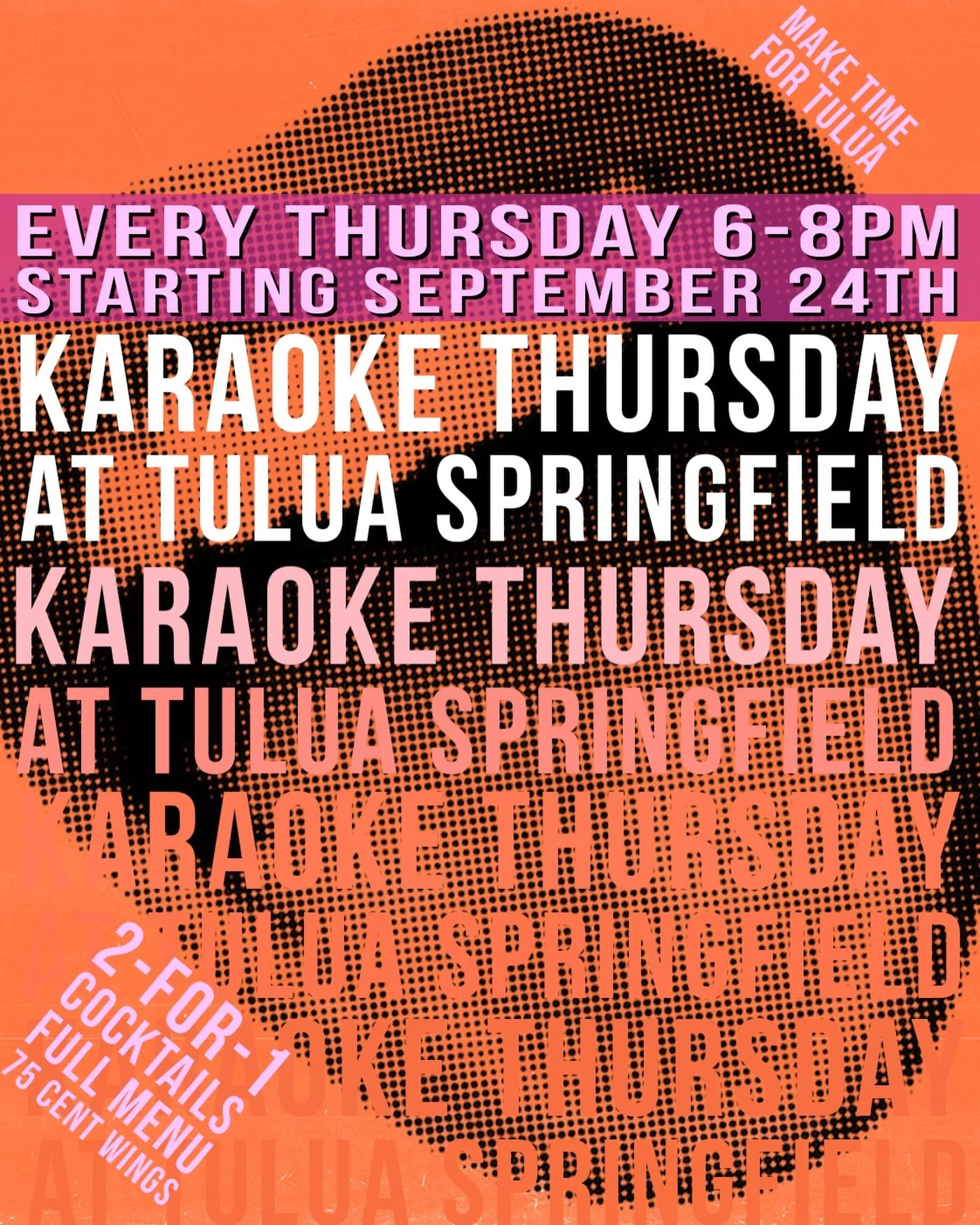 THIS EVENING 👅 KARAOKE 2-1 COCKTAILS AND 75C WINGS!! 🎵