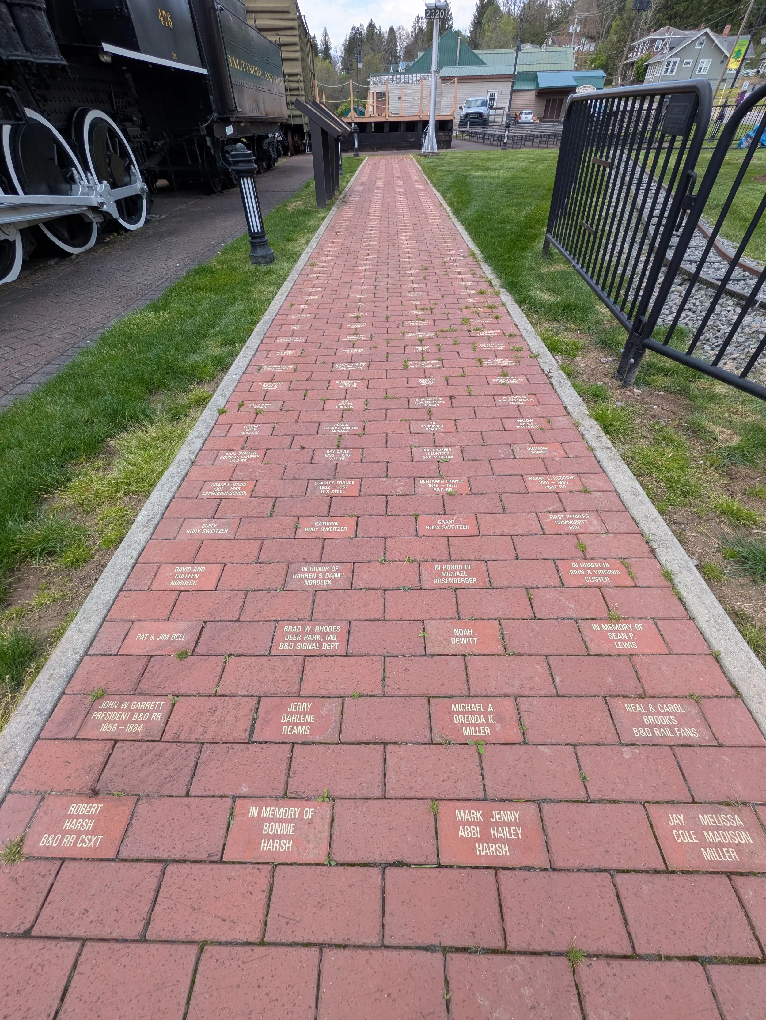 Oakland B&O Museum commemorative brick walkway