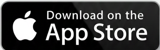 Apple logo with text encouraging downloading on the App Store