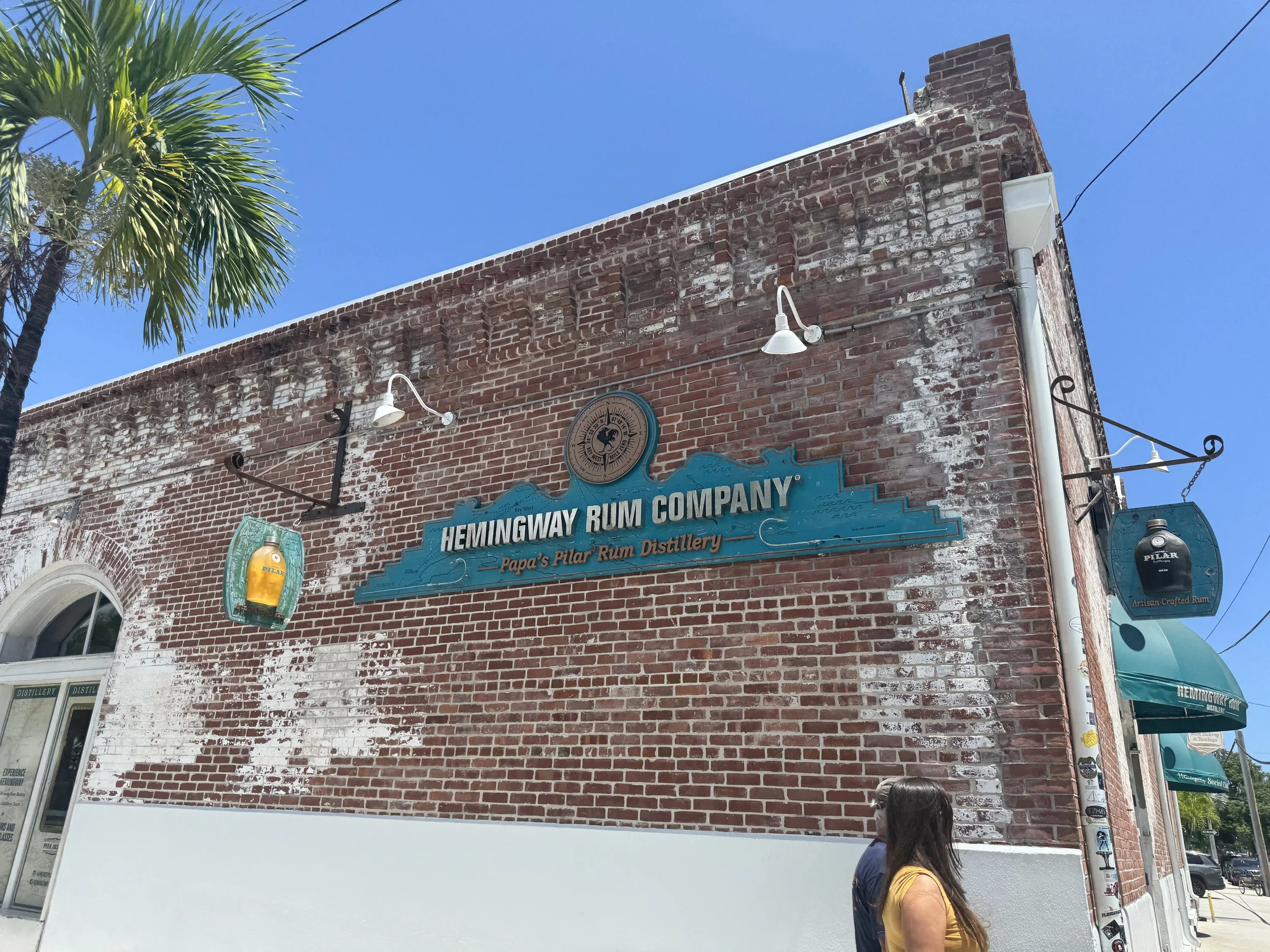 exterior of Hemingway Rum Company in Key West Florida