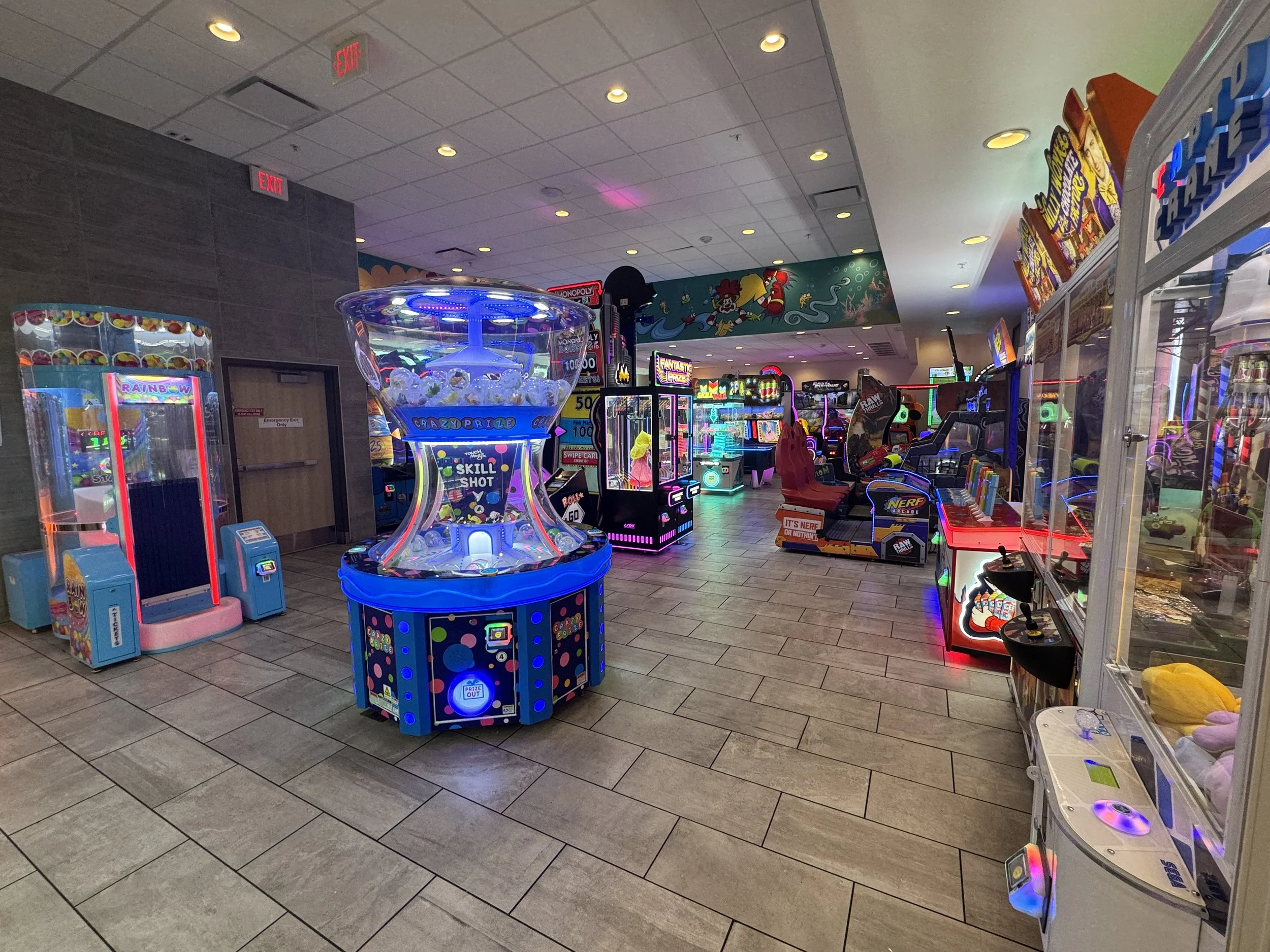 Arcade games inside the World's Largest Entertainment McDonald's entertainment area in Orlando Florida.