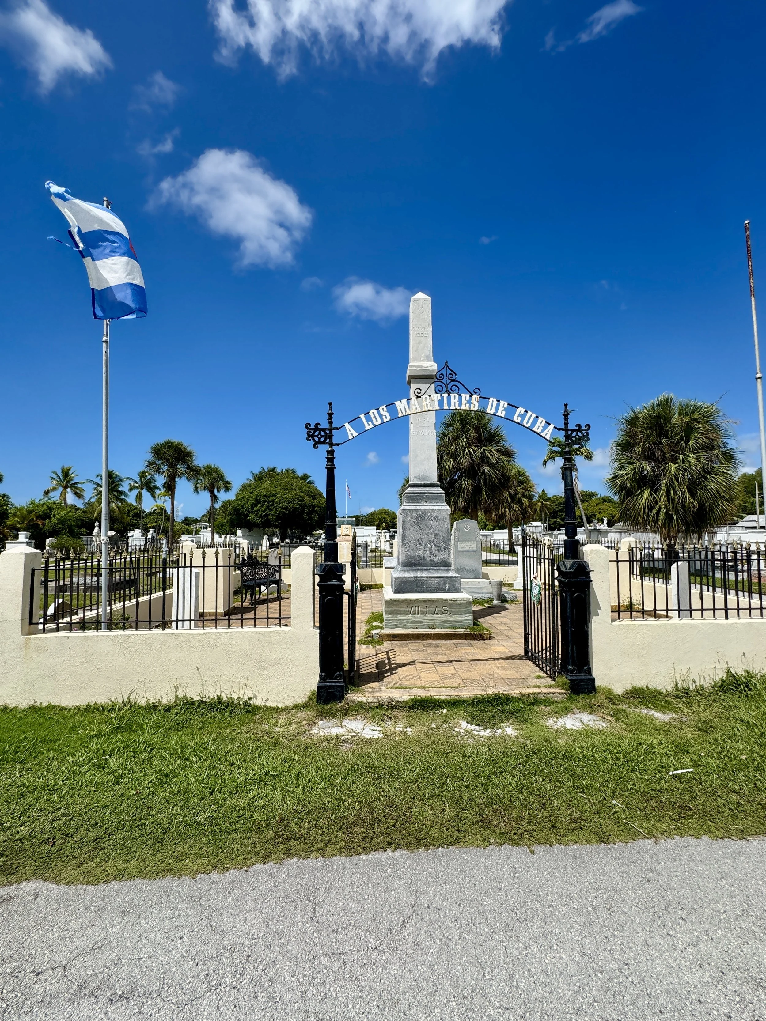 entrance gate to key west cemetery in Key West Florida