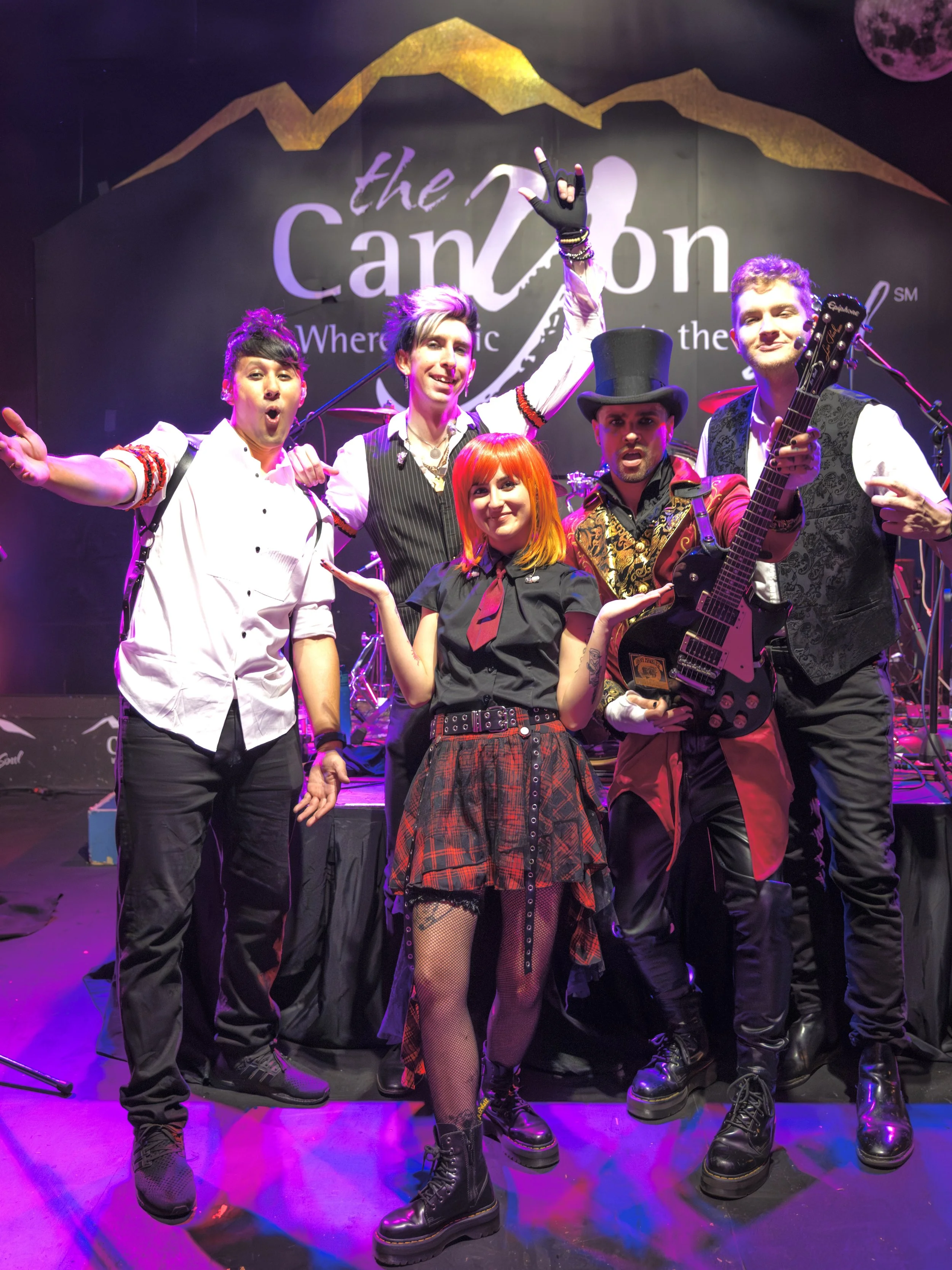 Image of the band members from Paramore! At the Disco