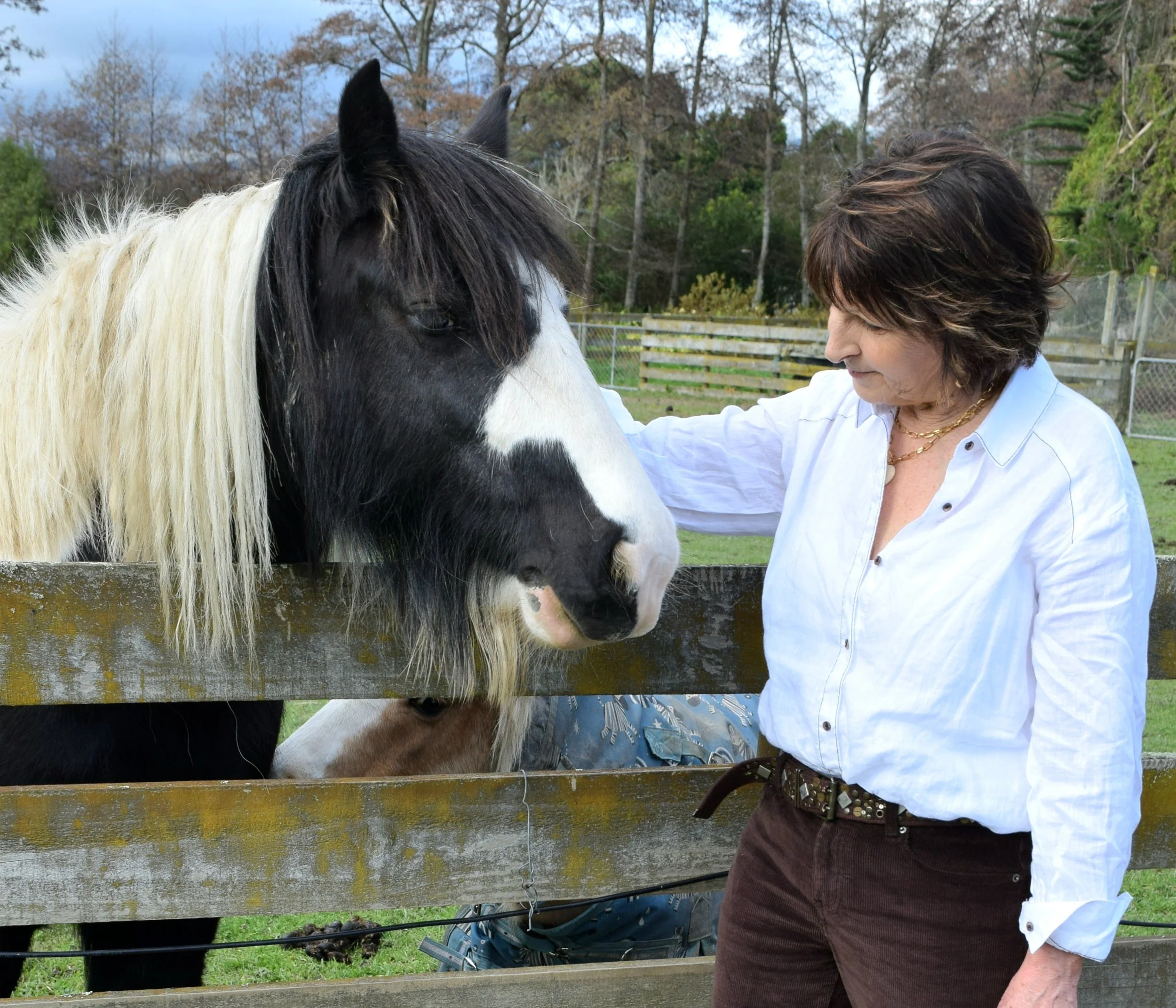 Deborah, Animal Communicator, with Tas
