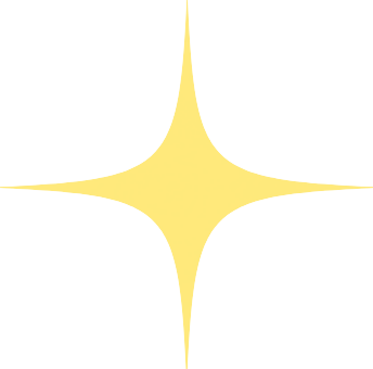 A yellow star-shaped sparkle with trails extending outward against a black background.