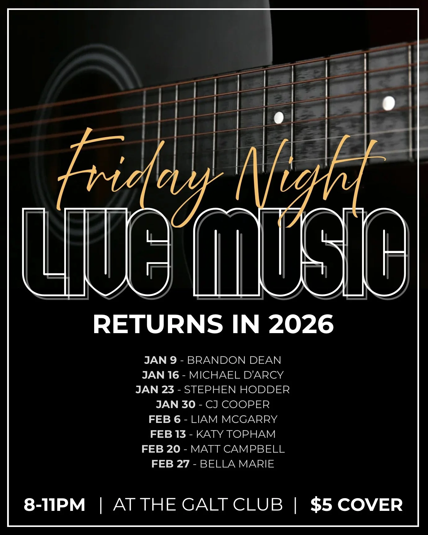 Friday Night Live Music 2026