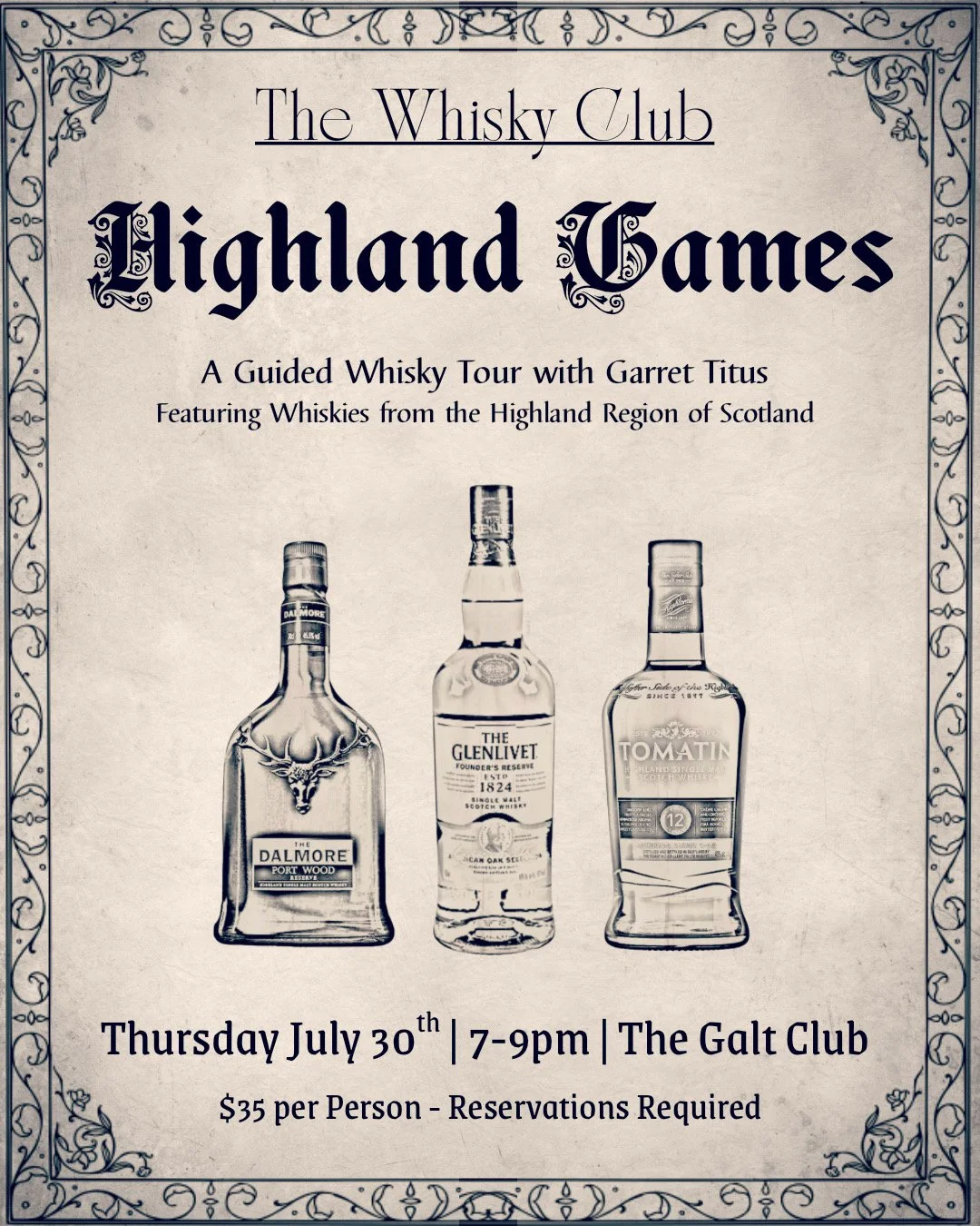 WHISKY TASTING NIGHT