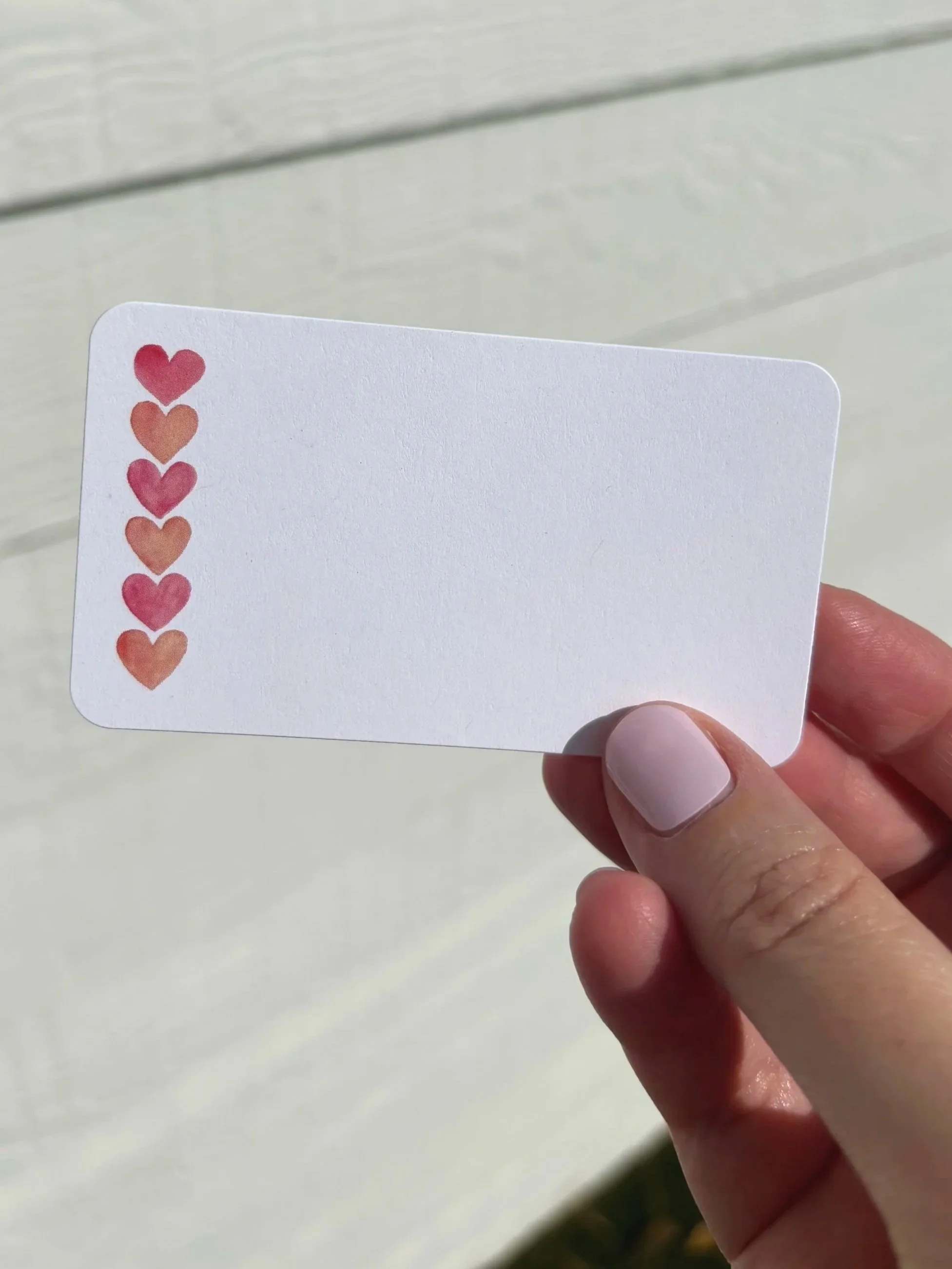 Heart Enclosure Cards - set of 25