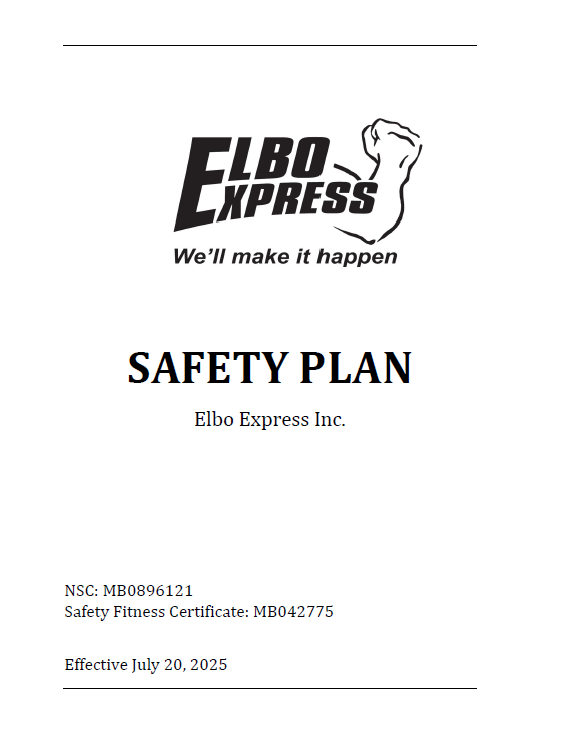 Safety Plan: Transportation Company