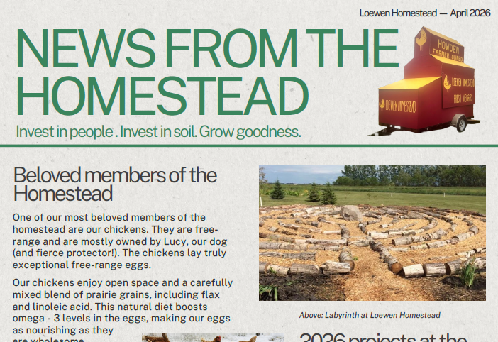 April 2025 Newsletter: Farming Homestead