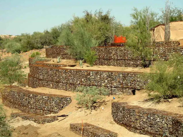 Muro de contención de gavión