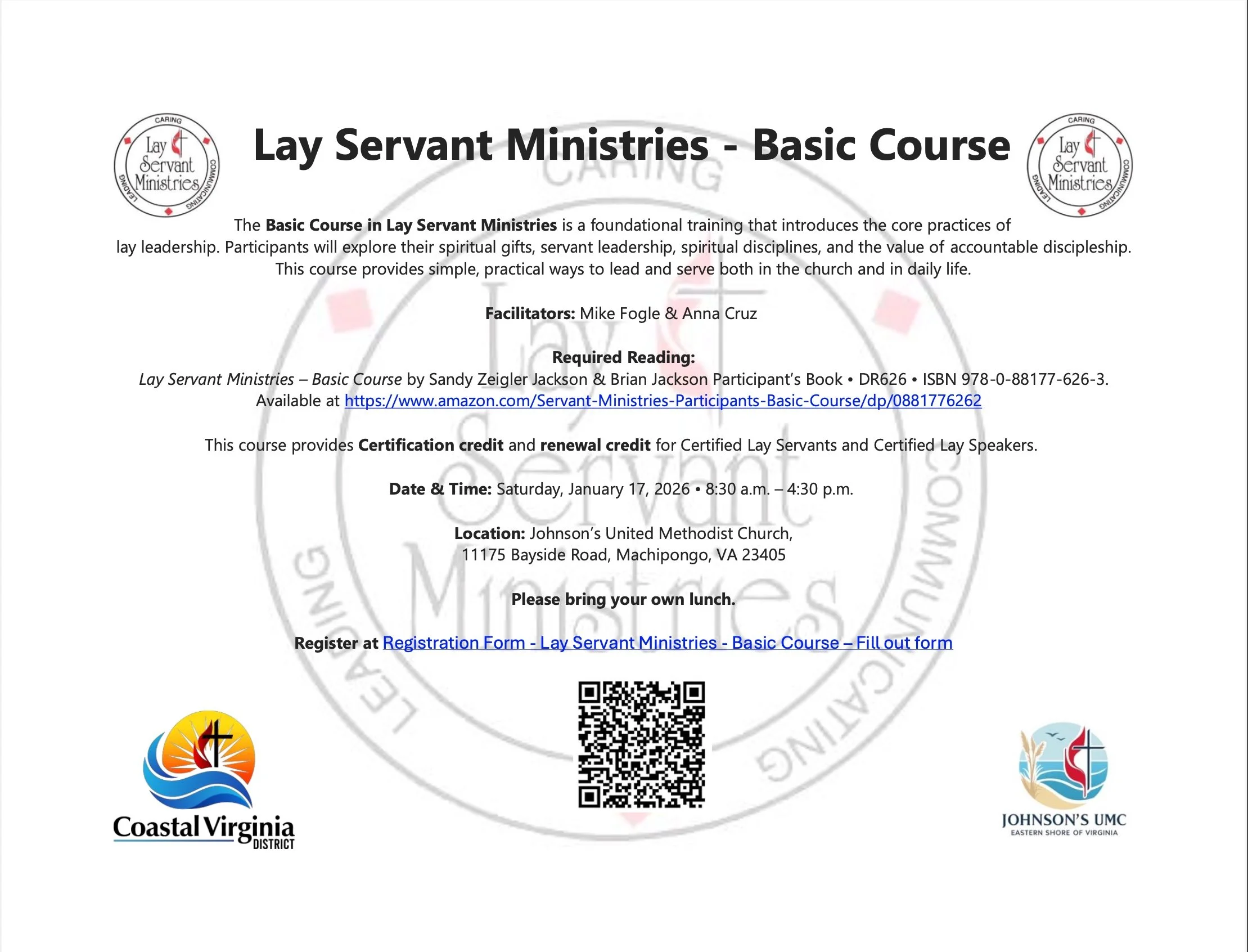 Lay Servant Academy - Basic Course