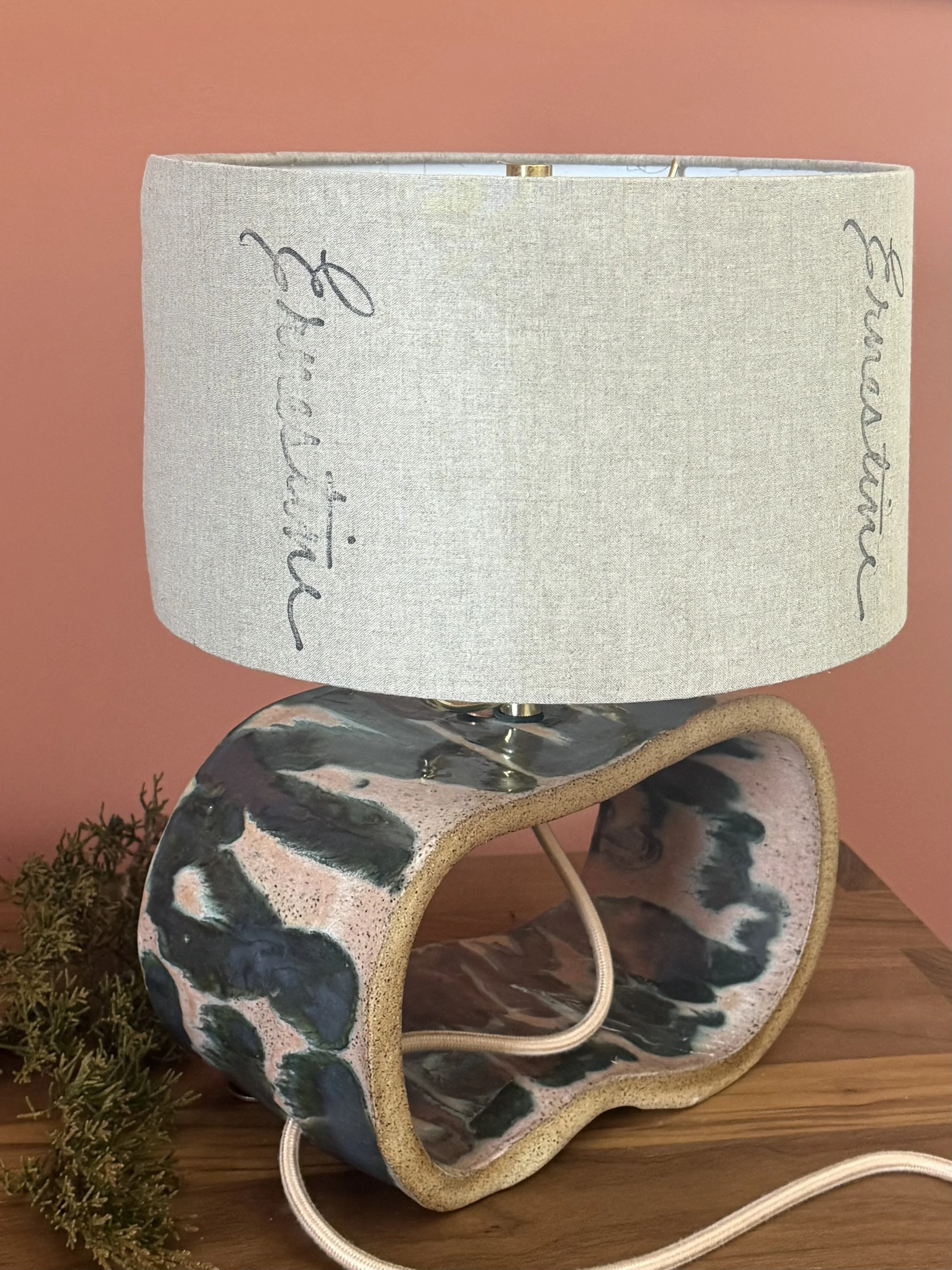 Petite Graphite Peach Double Loop