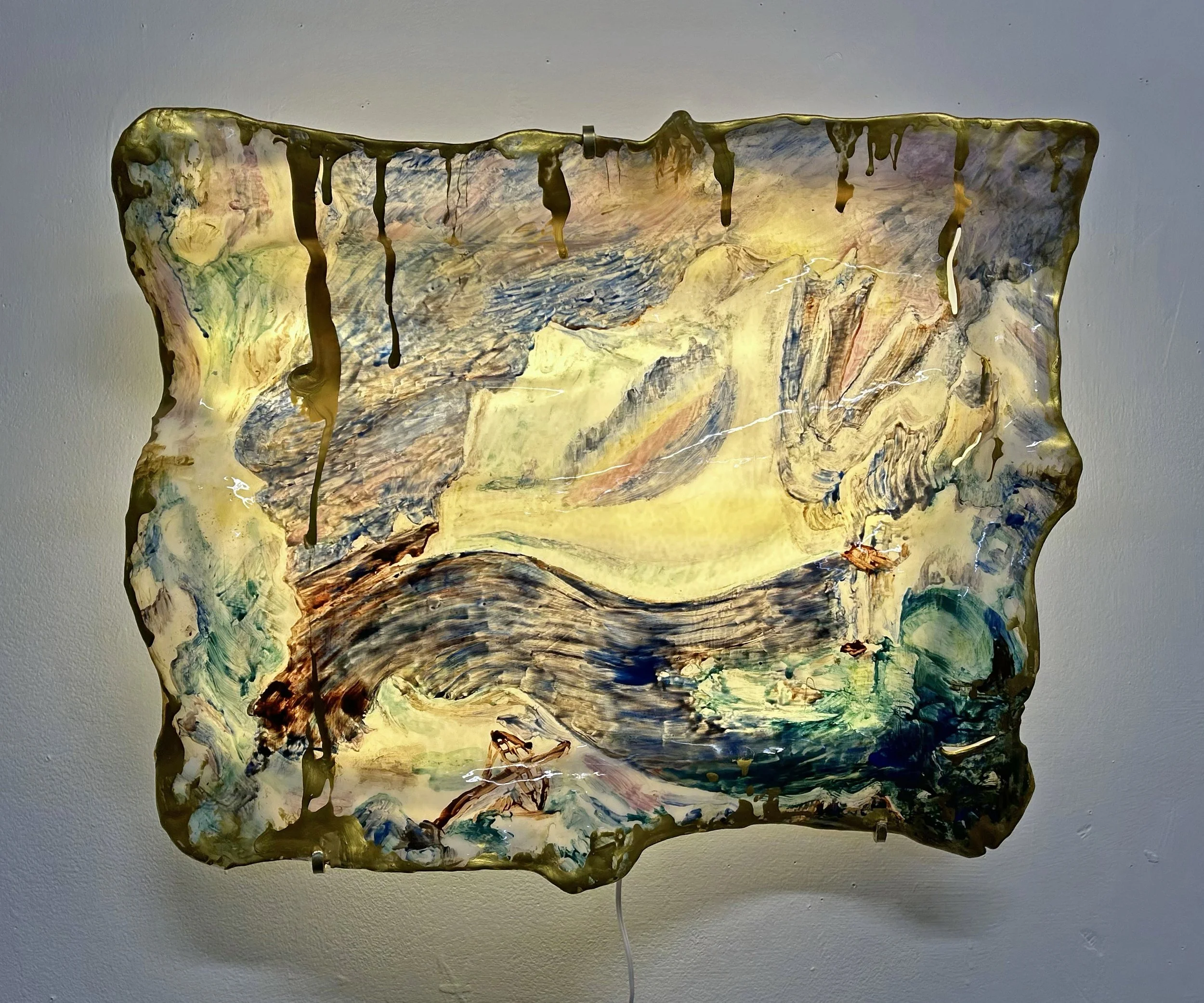 Illuminated Warped Landscape: After Frederic Church’s “The Icebergs”