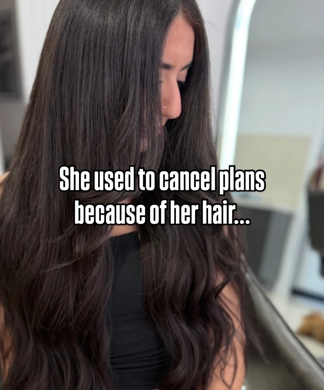 This hair extension transformation changed her whole life!

No more saying &ldquo;no&rdquo; to nights out because of her hair!

Nothing but sexy af 240g 24&rdquo; ELLEGRA Tape Hair Extension so this babe is ready to feel like herself again and hit re