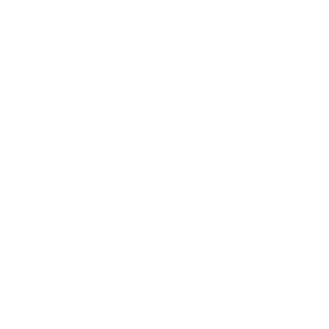 Silhouette of an ant with a large rounded abdomen, three legs on each side, a small head with a round eye and antennae, depicted in a minimalist, black and white style.
