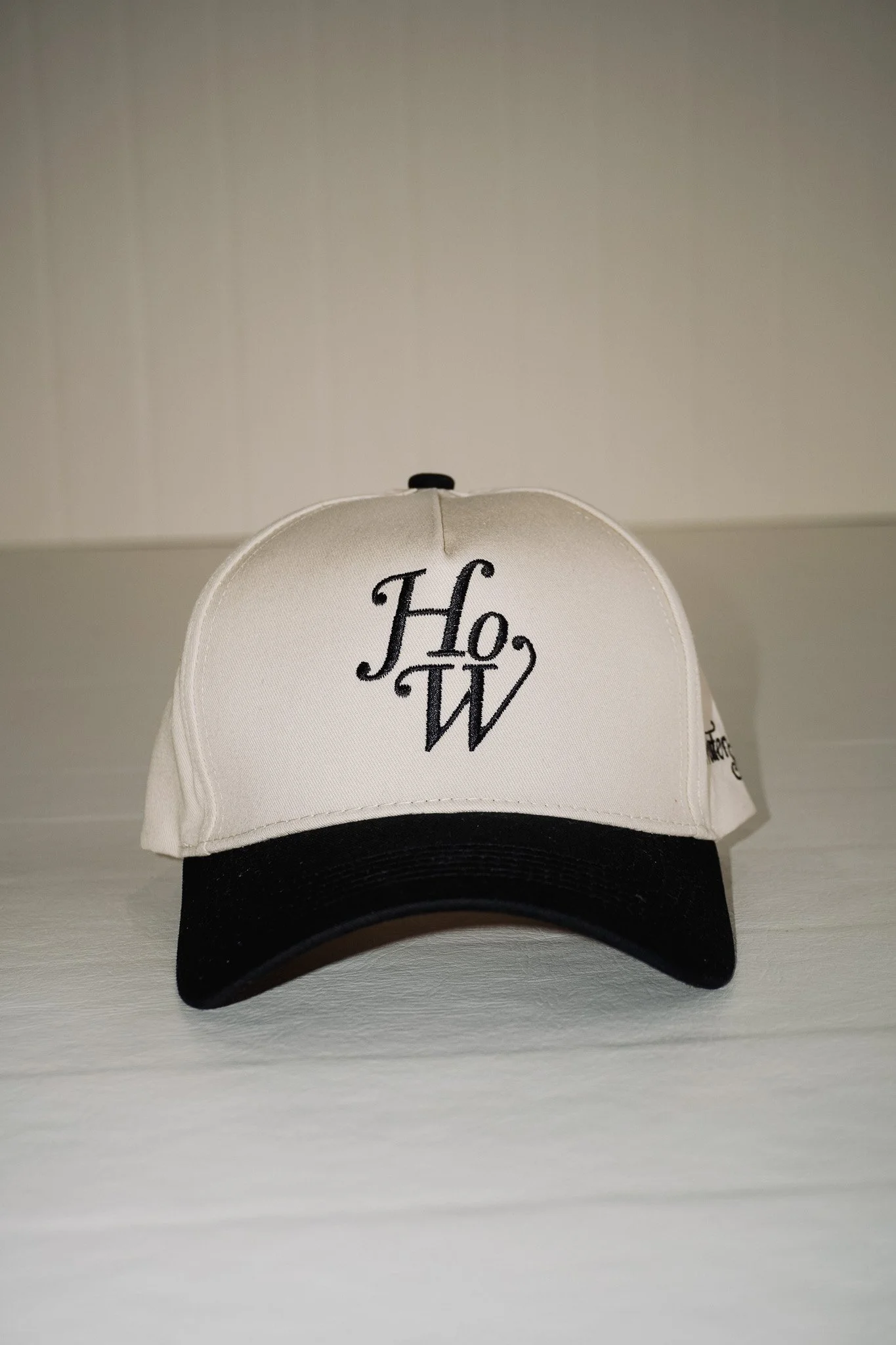 Batter Up Baseball Cap in Bone / Black