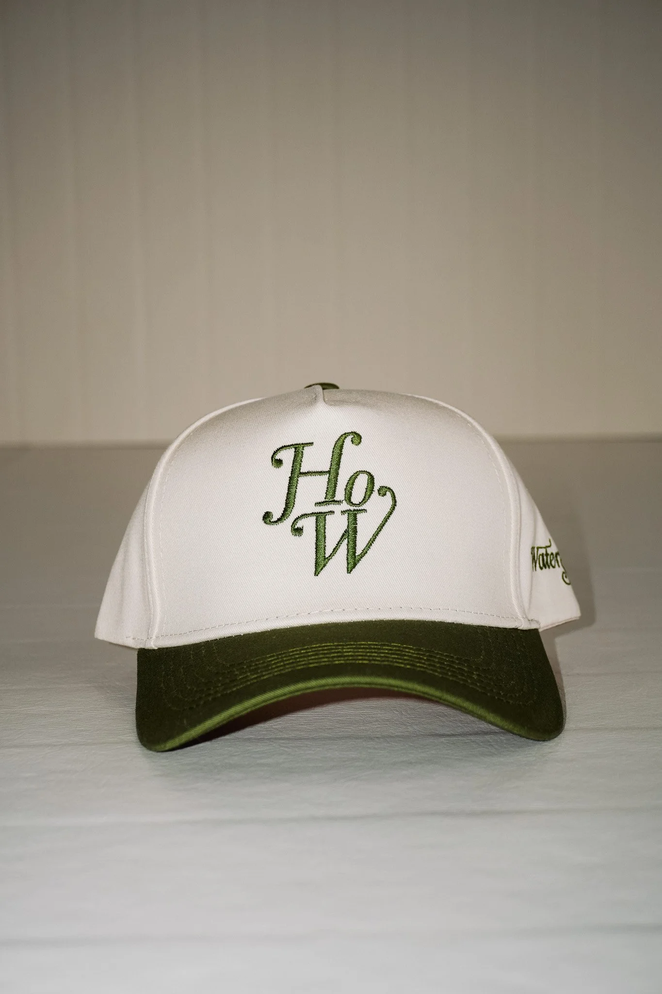 Batter Up Baseball Cap in Bone / Olive