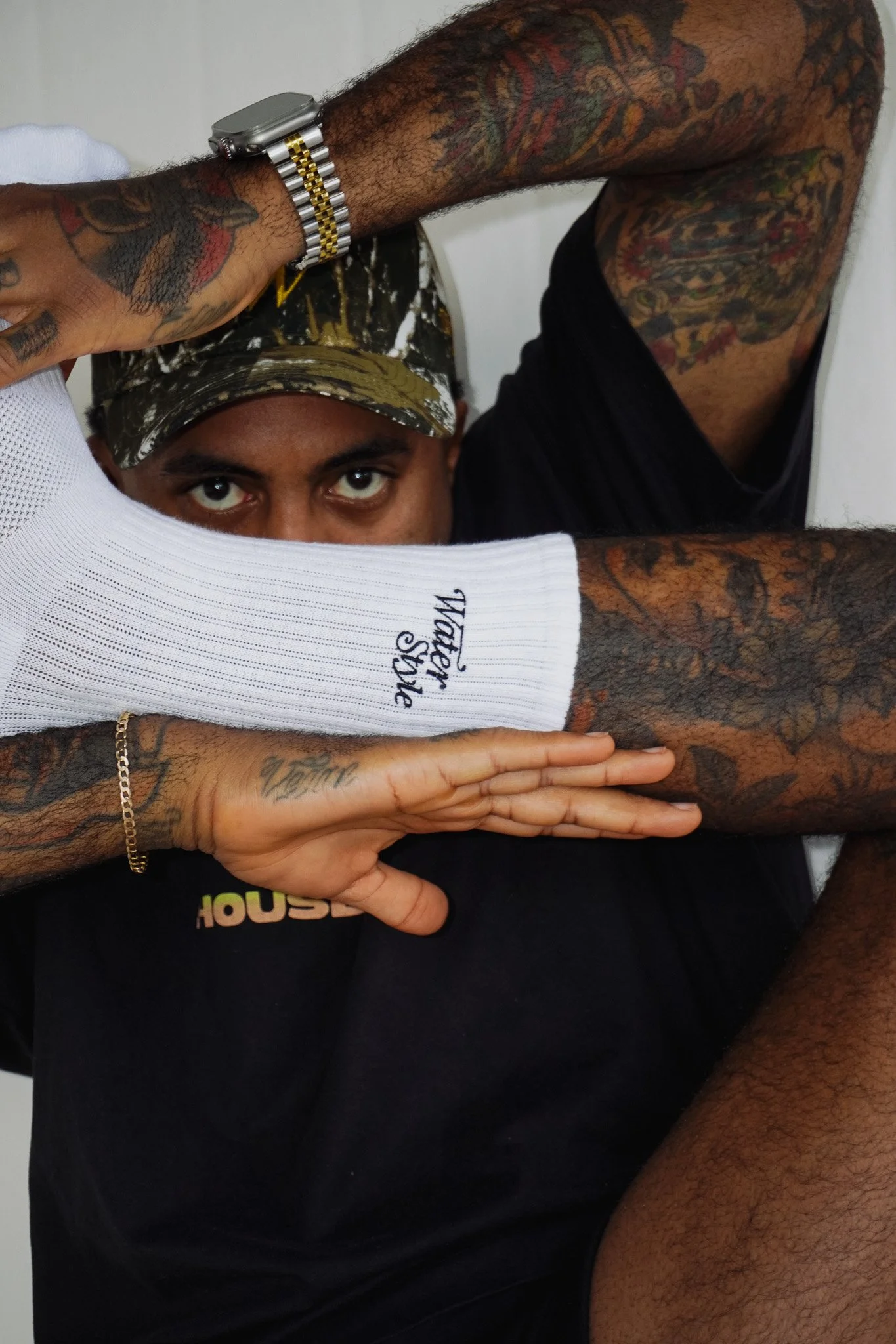 Water Style Crew Socks