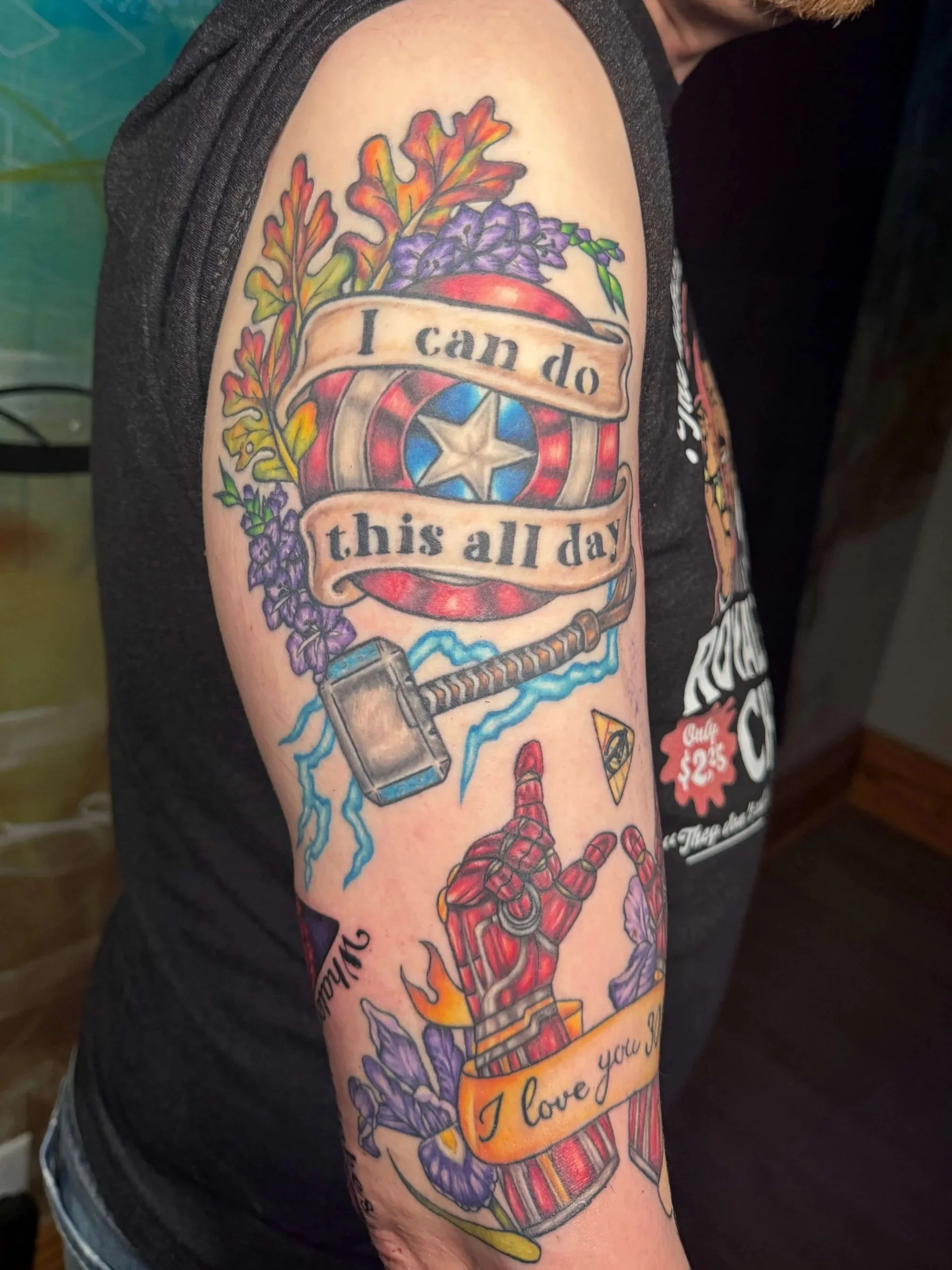 Healed tattoos