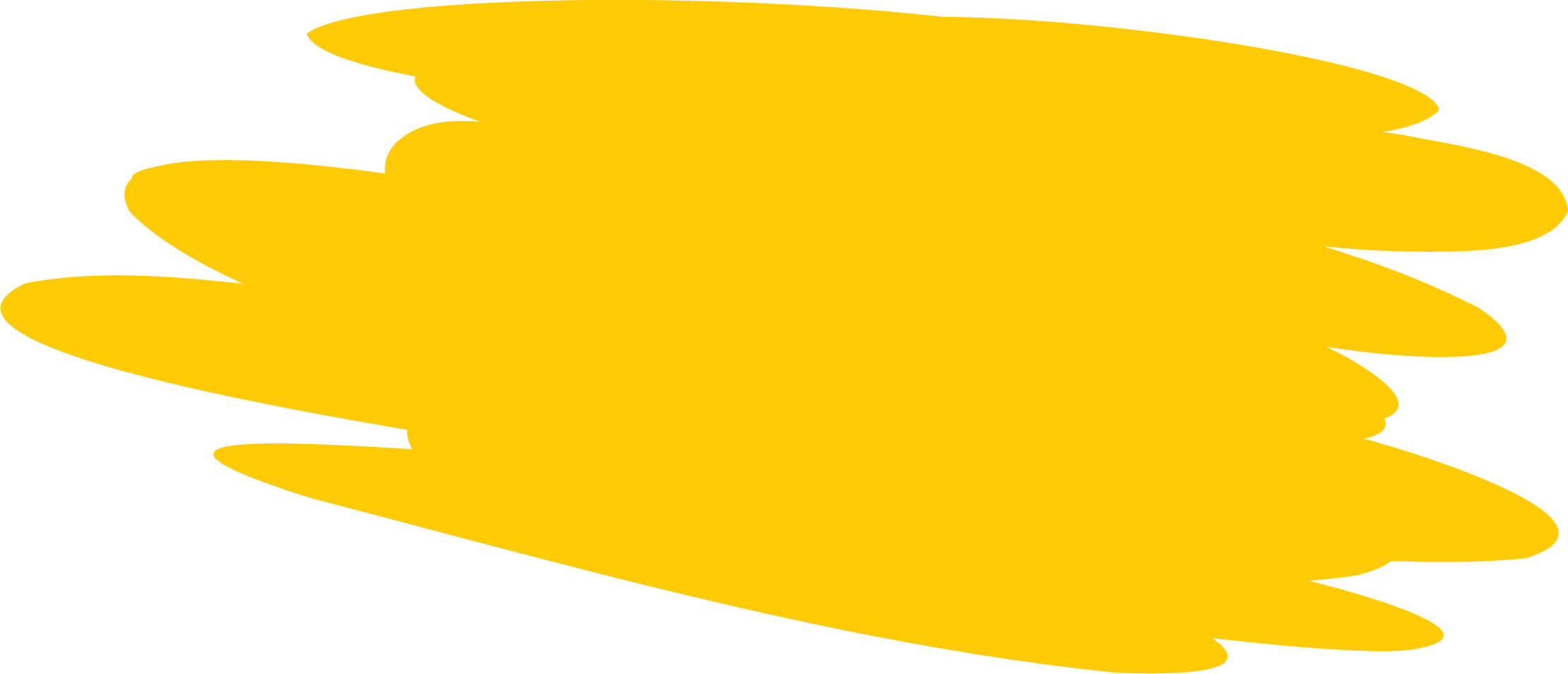 A yellow paintbrush stroke on a black background.