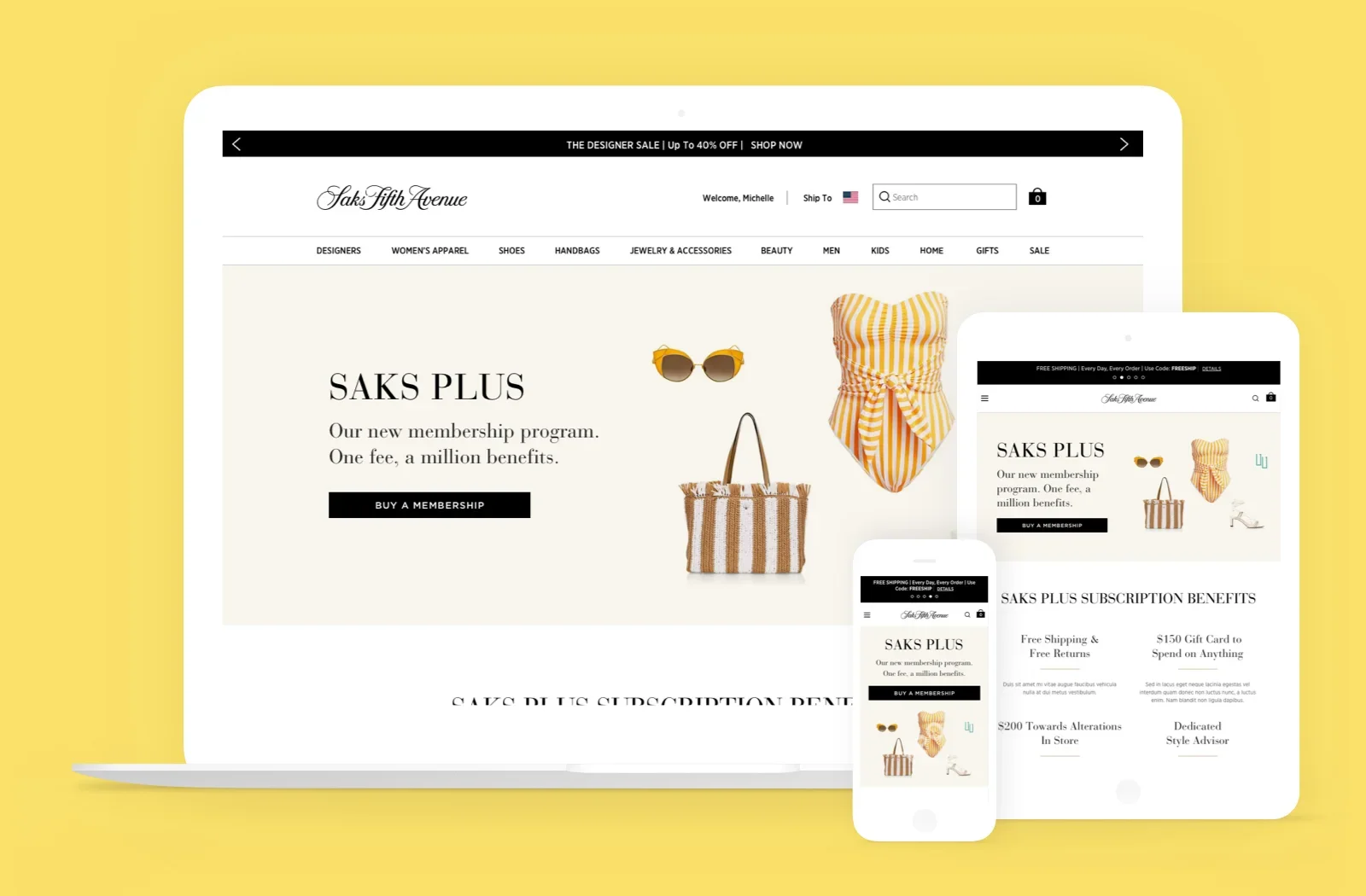 Saks Plus