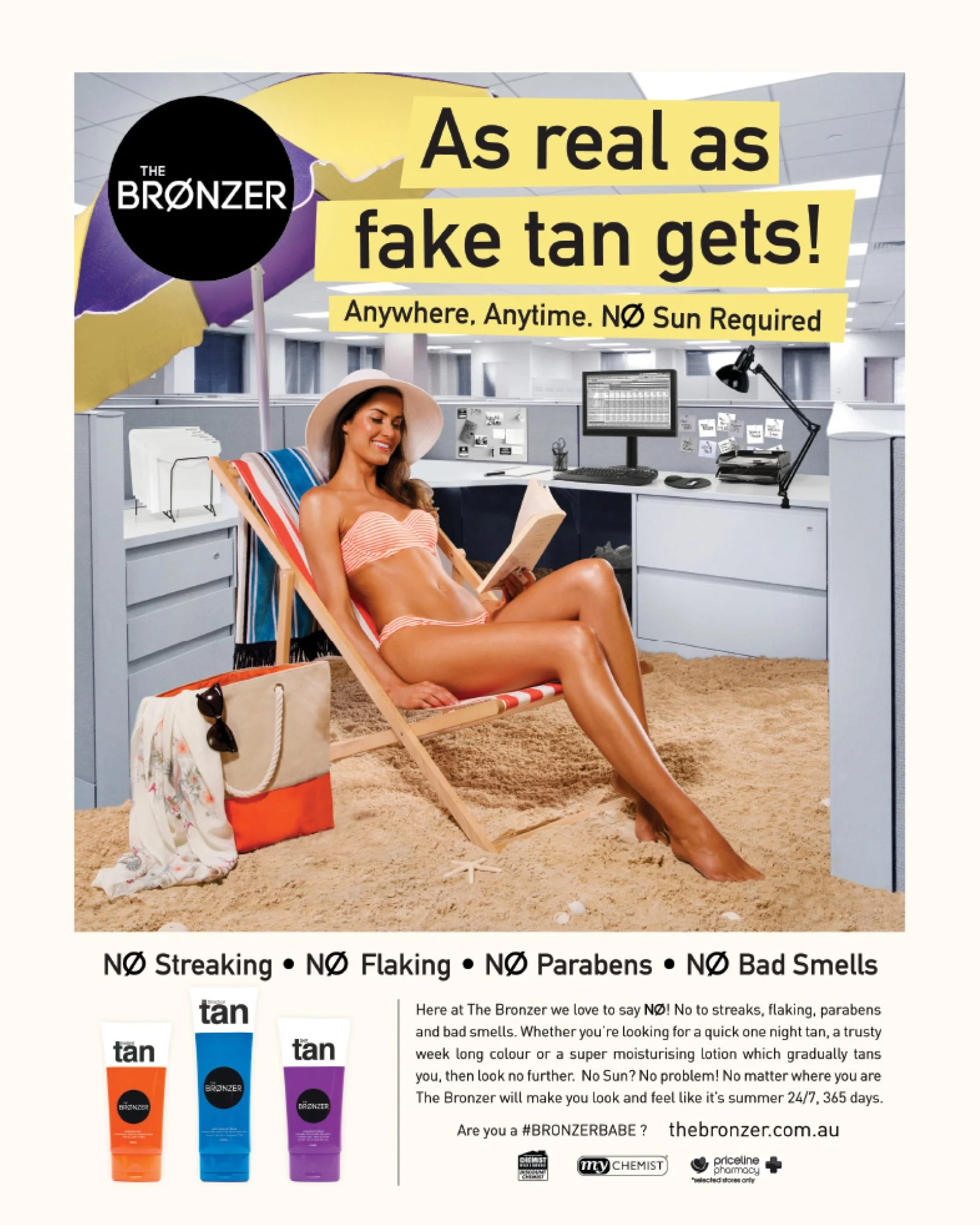 The Bronzer Print Ad