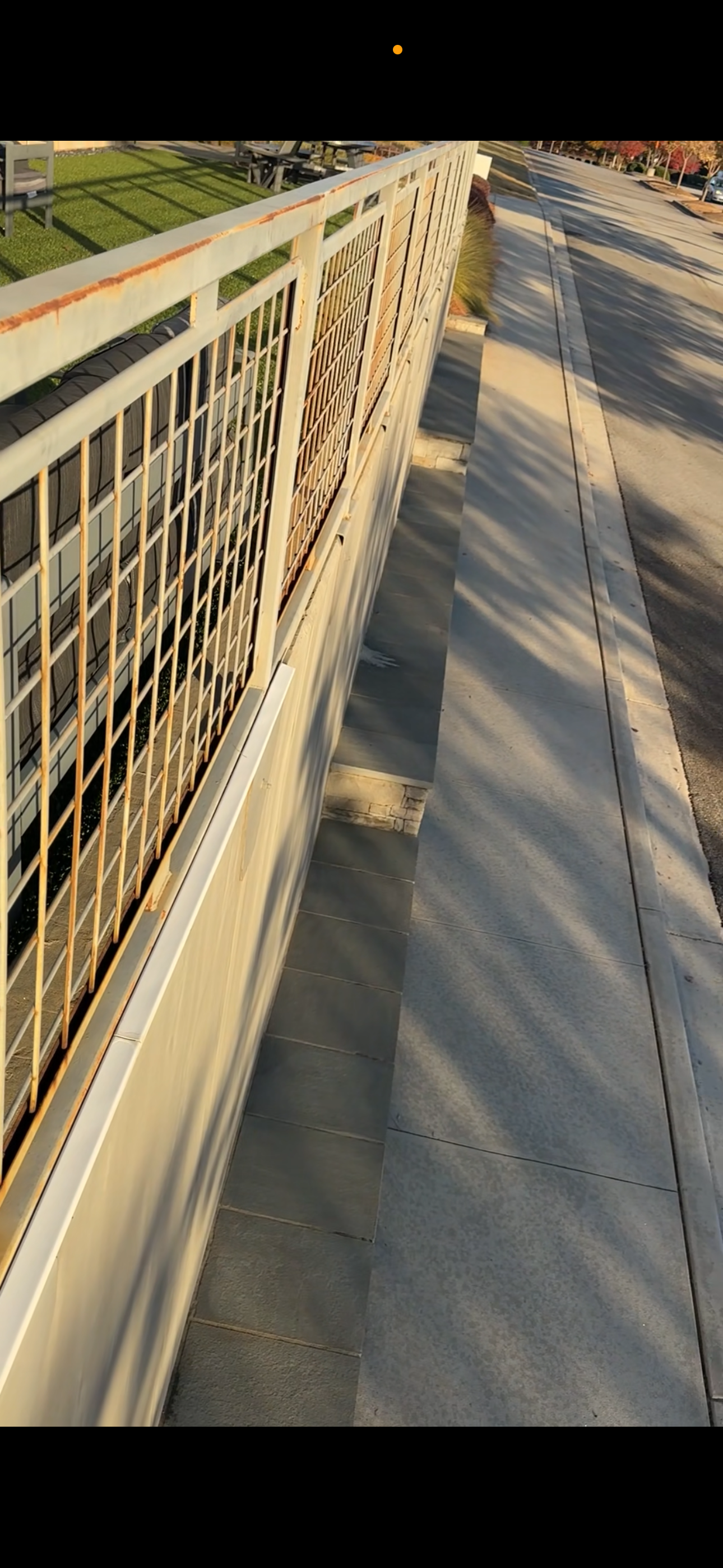BEFORE - CORRODED HANDRAILS