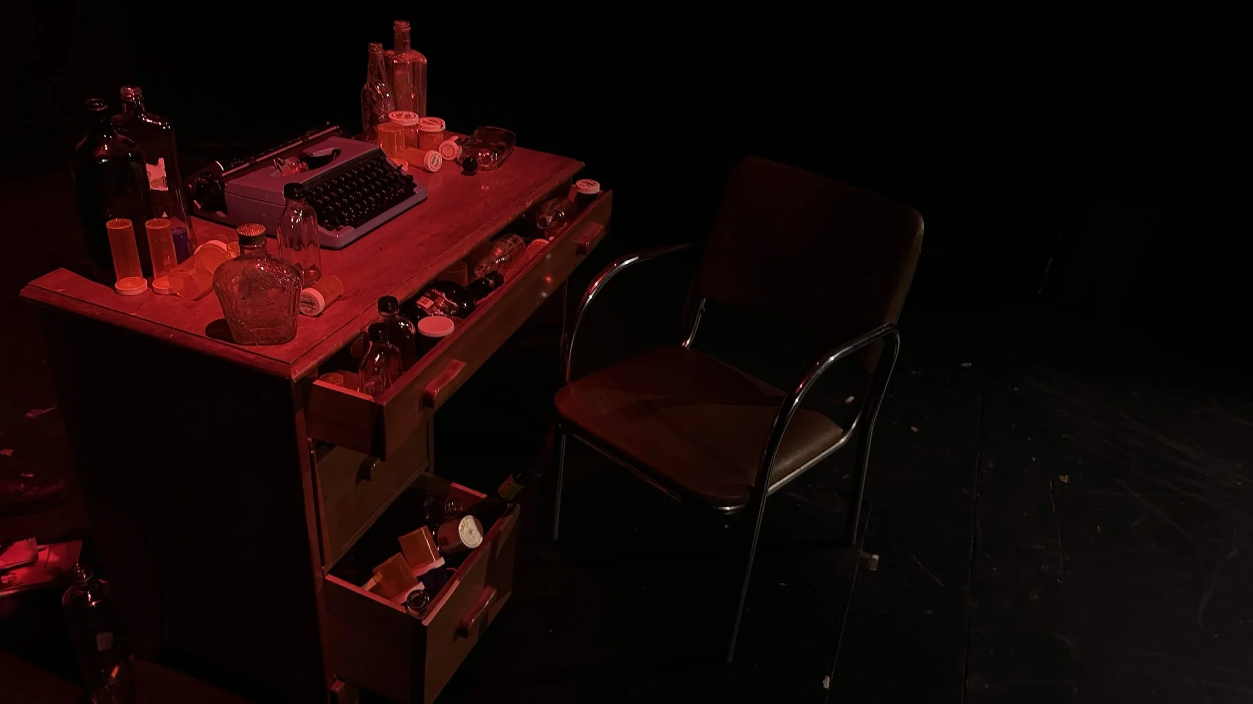 Closeup of Ahti's desk in The Cabinet