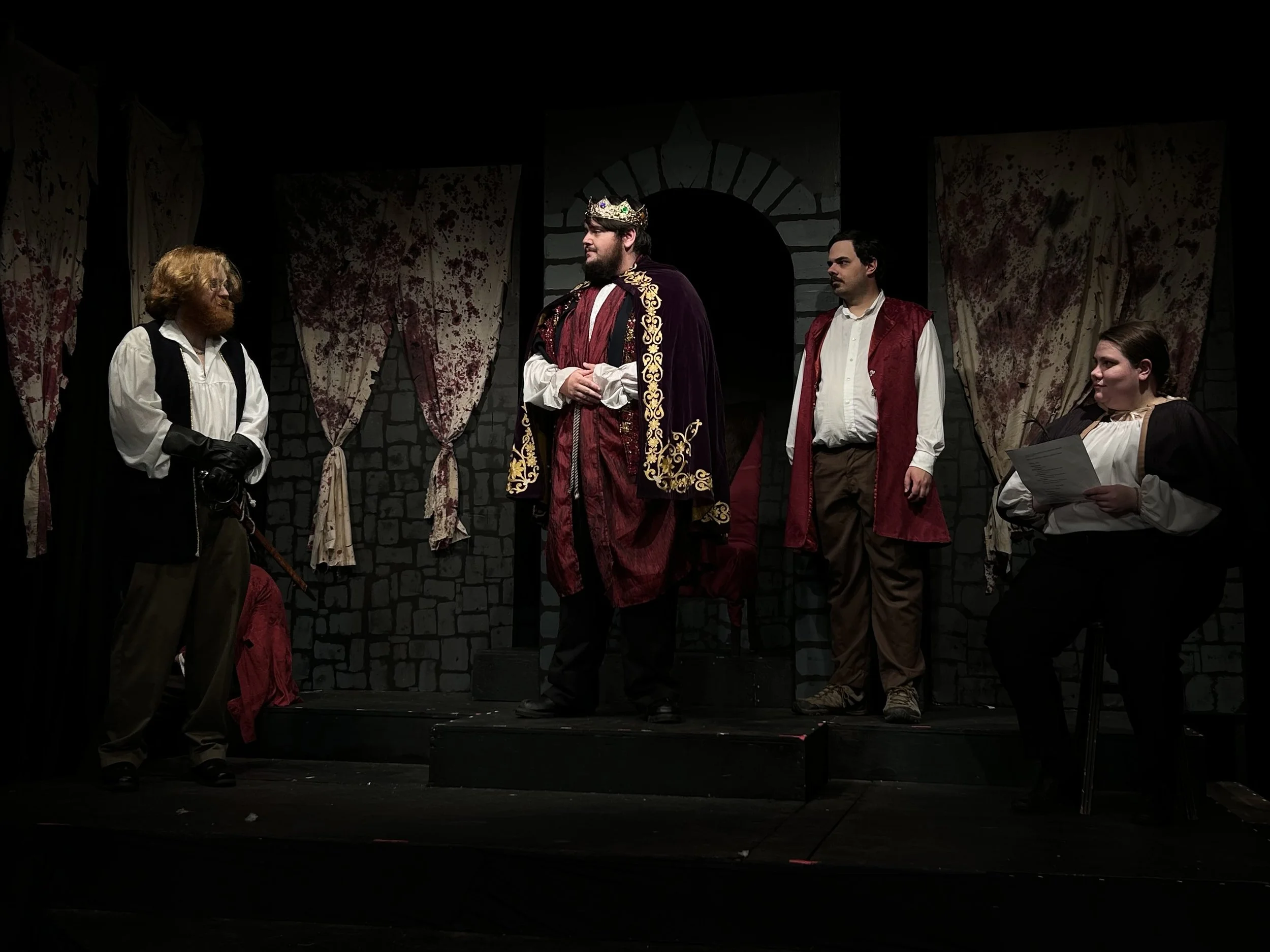 Macbeth, Duncan, Malcolm, Lennox, Donalbain in Macbeth