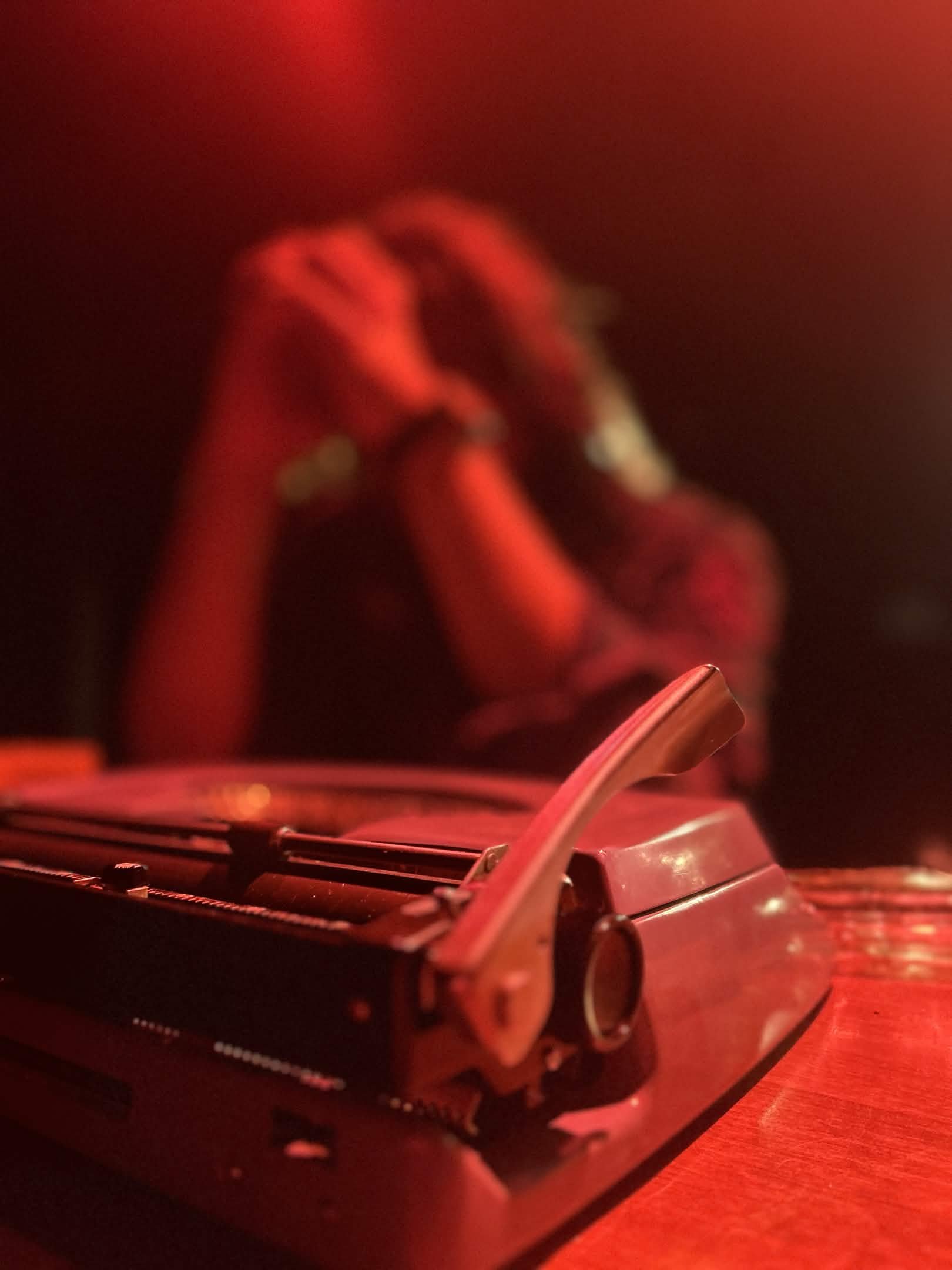 Calvin Lane on the set of The Cabinet