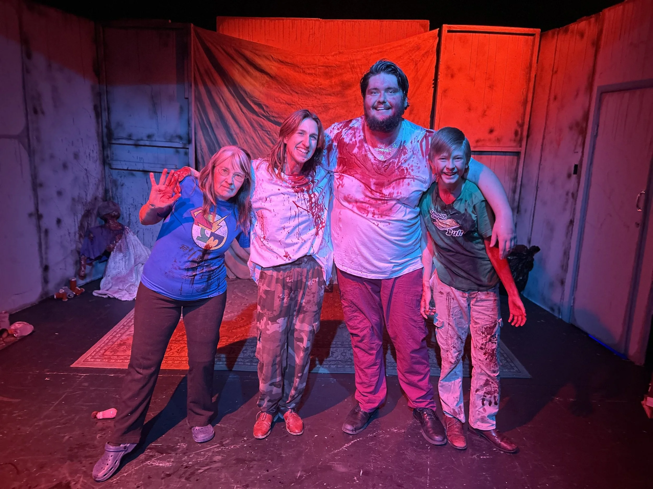 Symphoni, Jamie-Lynn Garside, Nathan Belanger, Pharaoh MacInnes in Estate of Madness