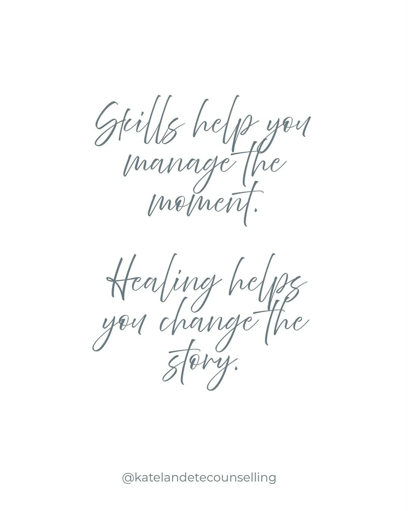Coping strategies are incredibly valuable, they help you get through tough moments, regulate your body, and feel a sense of steadiness when life feels overwhelming. 

But coping is only ONE part of the journey.

Real, lasting change happens when we g