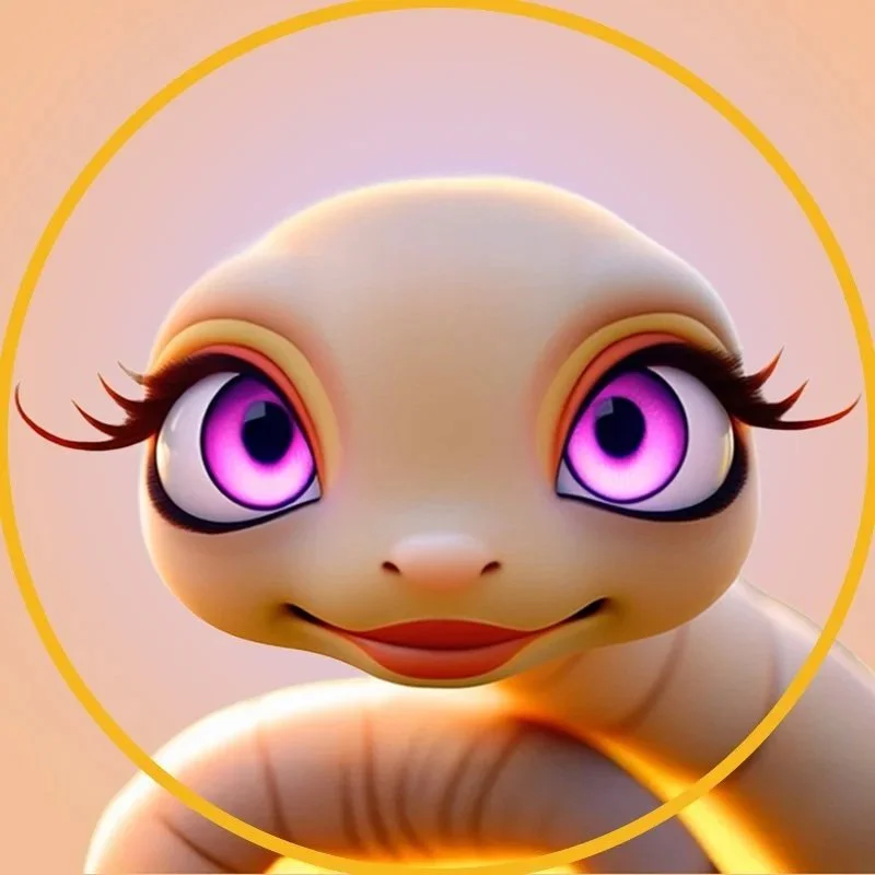 Mrs. Worm "Mrs. Worm character -- Tsutsu the Kitten children's book and animated series 2026