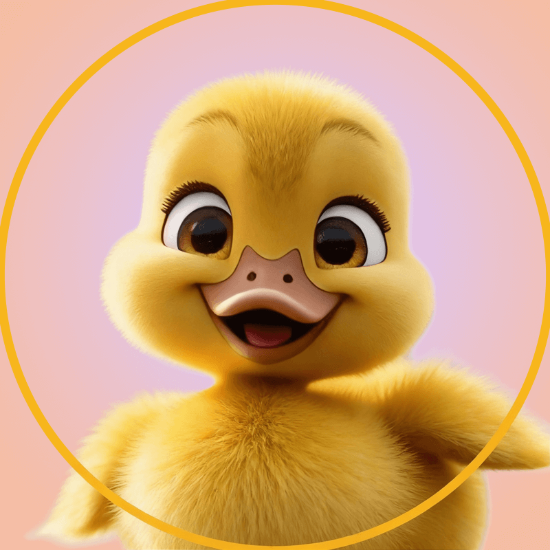 Duckling character -- Tsutsu the Kitten children's book by Crisula Stefanescu Little Rascal Books
