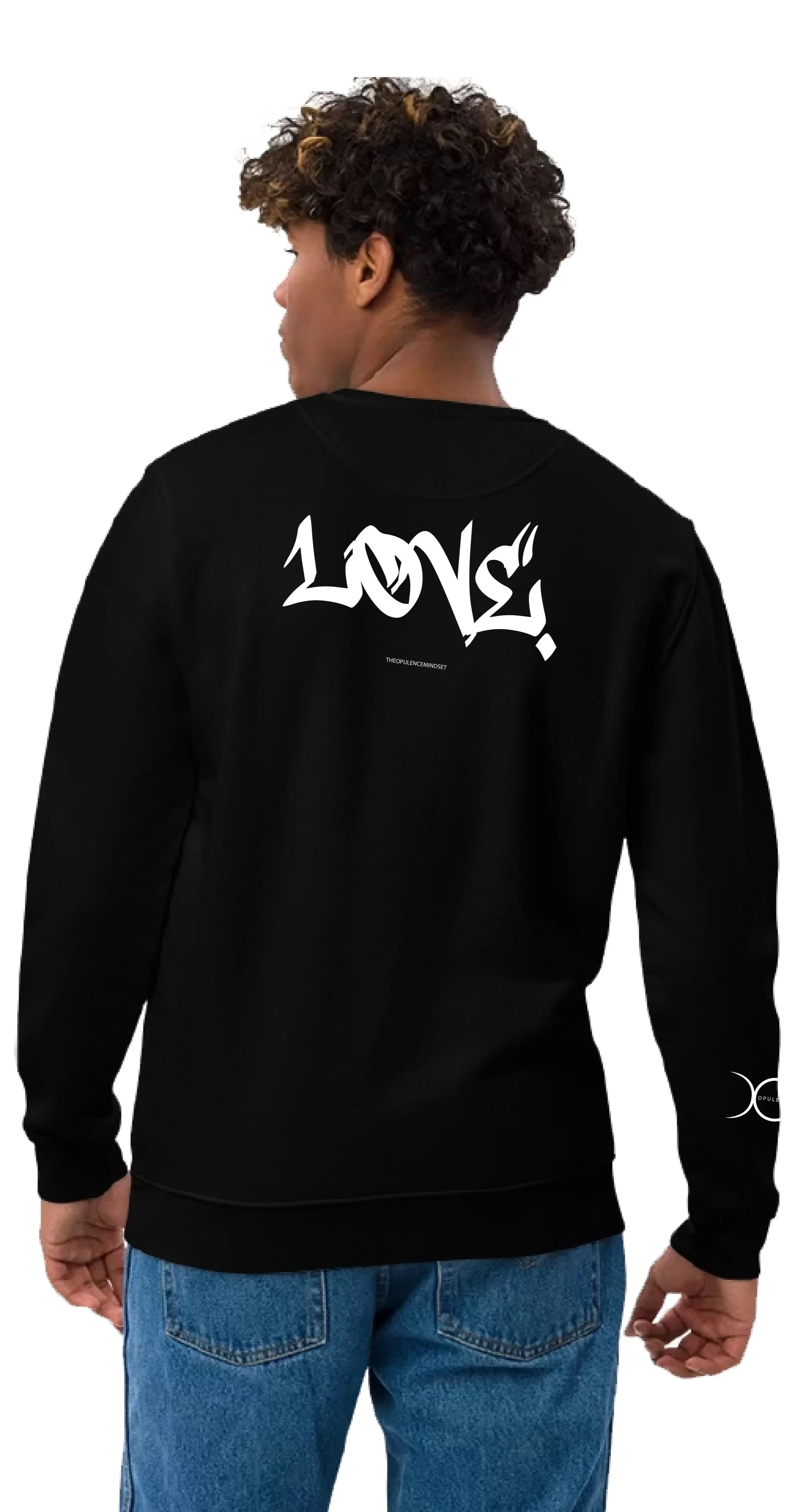 Opulence+Crewneck+Sweater_The+Answer+is+Love_Black_Male_Back.jpg