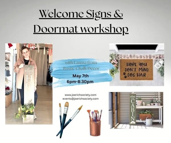 Welcome Sign &amp; Doormat Workshop