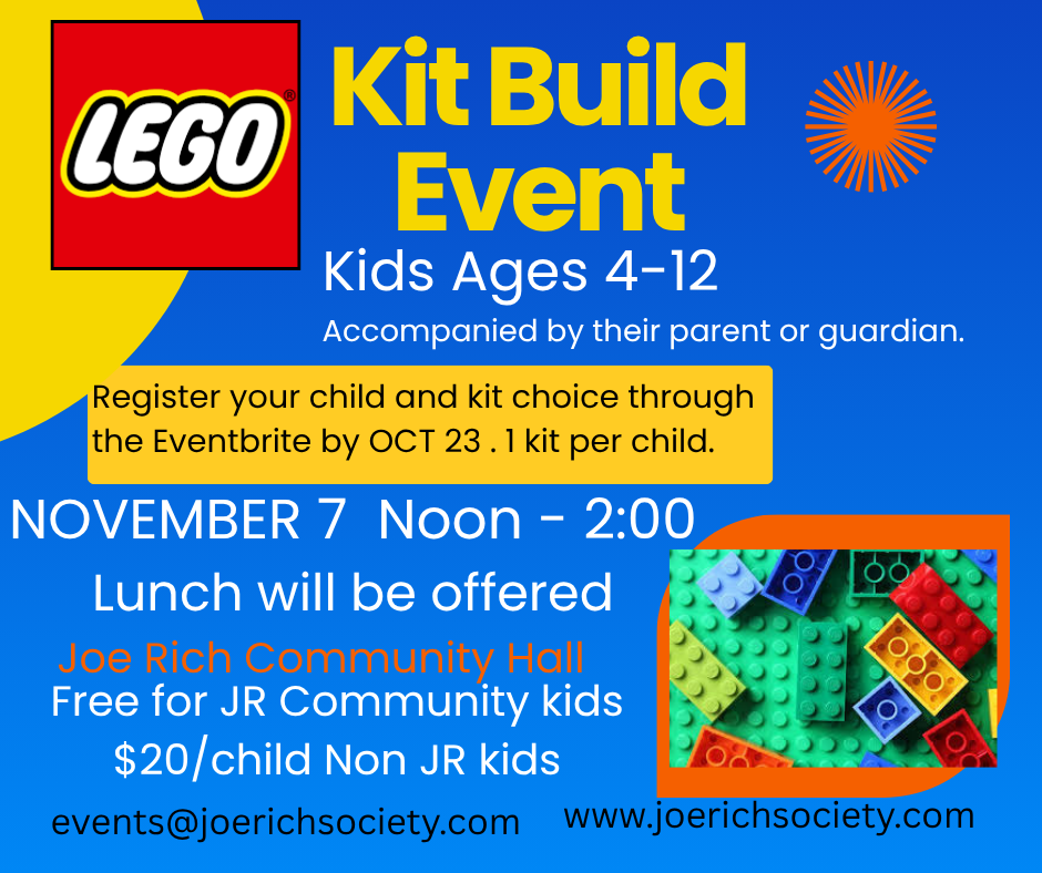 Lego Build &amp; Take Event with lunch (4-12 years)