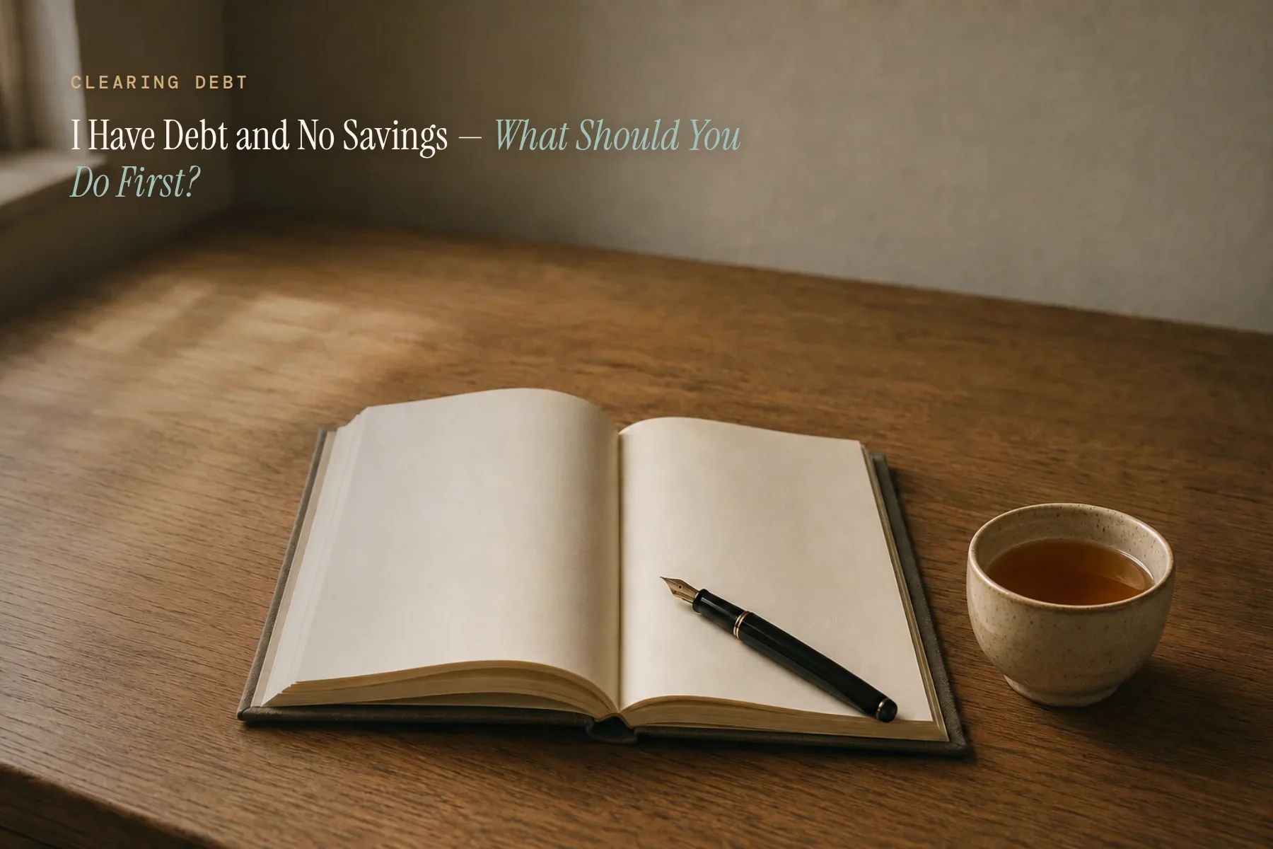 I Have Debt and No Savings — What Should You Do First?