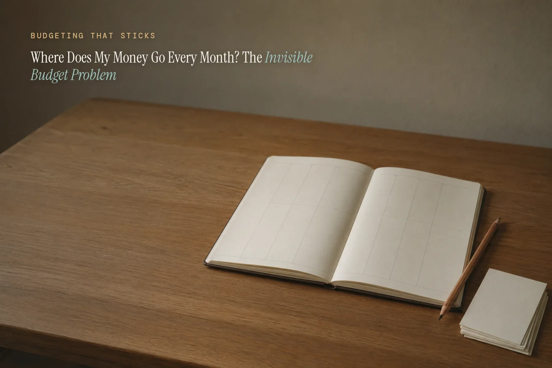 Where Does My Money Go Every Month? The Invisible Budget Problem