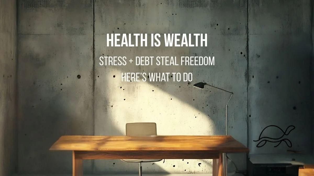 Health is wealth guide on how stress and debt undermine freedom and how to fix it