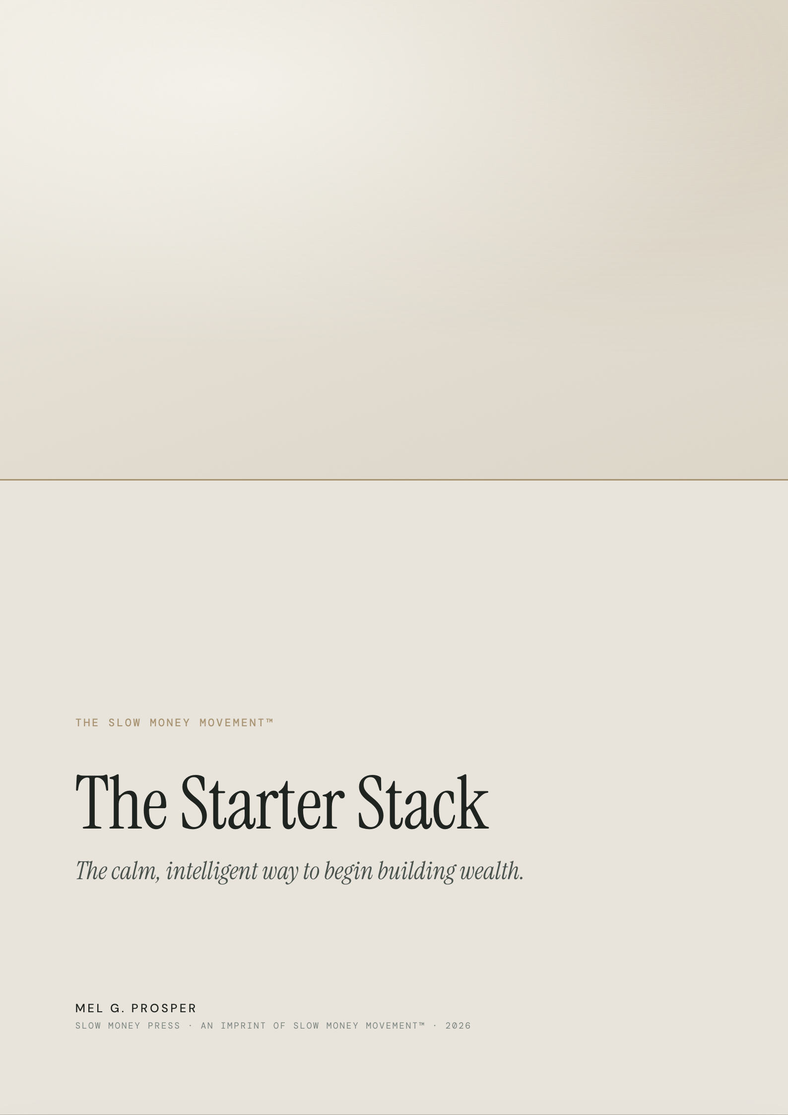 The Slow Money Starter Stack - Free Download
