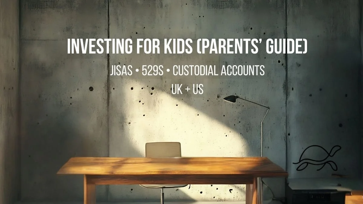 Investing for kids parents’ guide with Junior ISA, 529, custodial accounts, and money apps (UK and US)