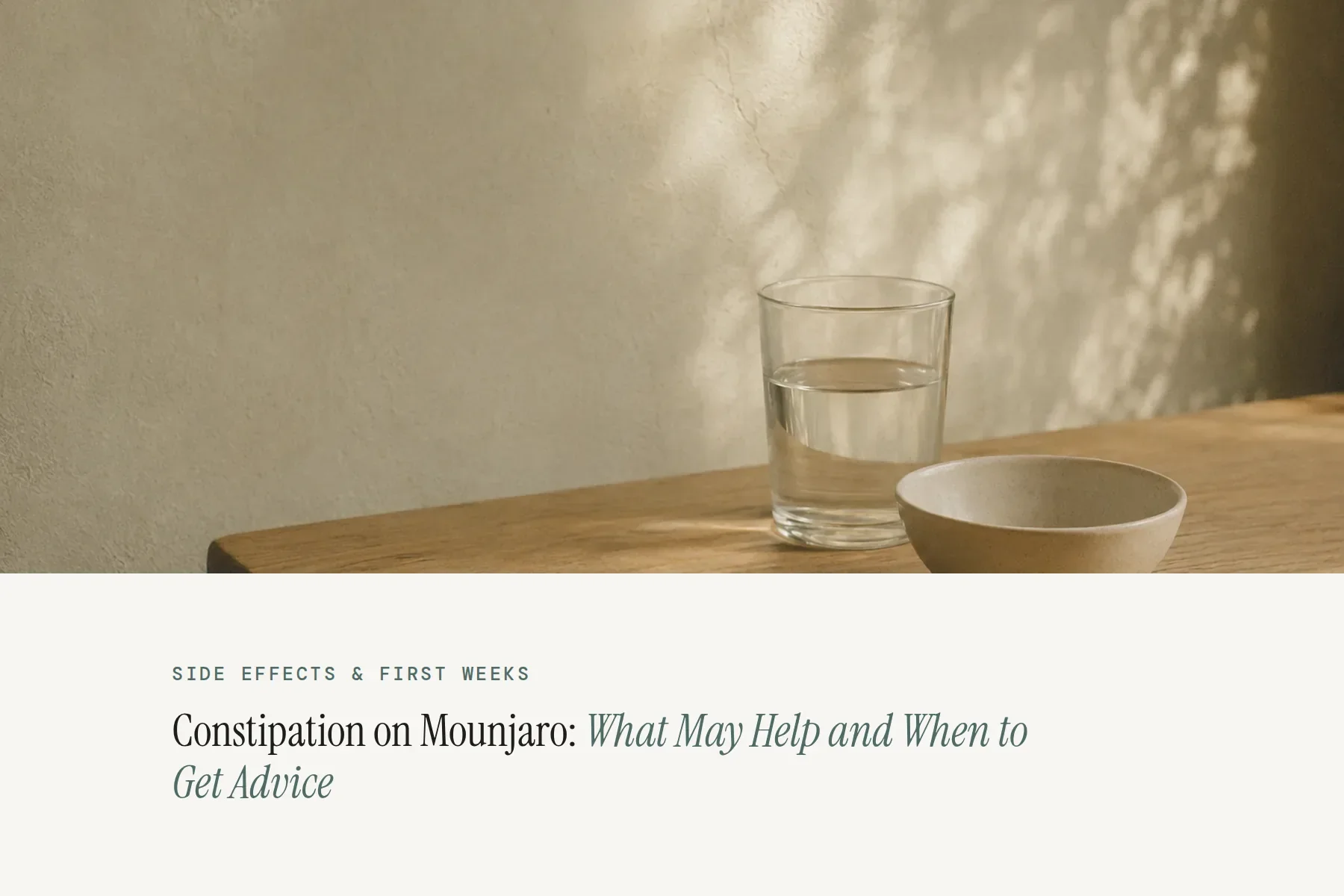 Constipation on Mounjaro: What May Help and When to Get Advice
