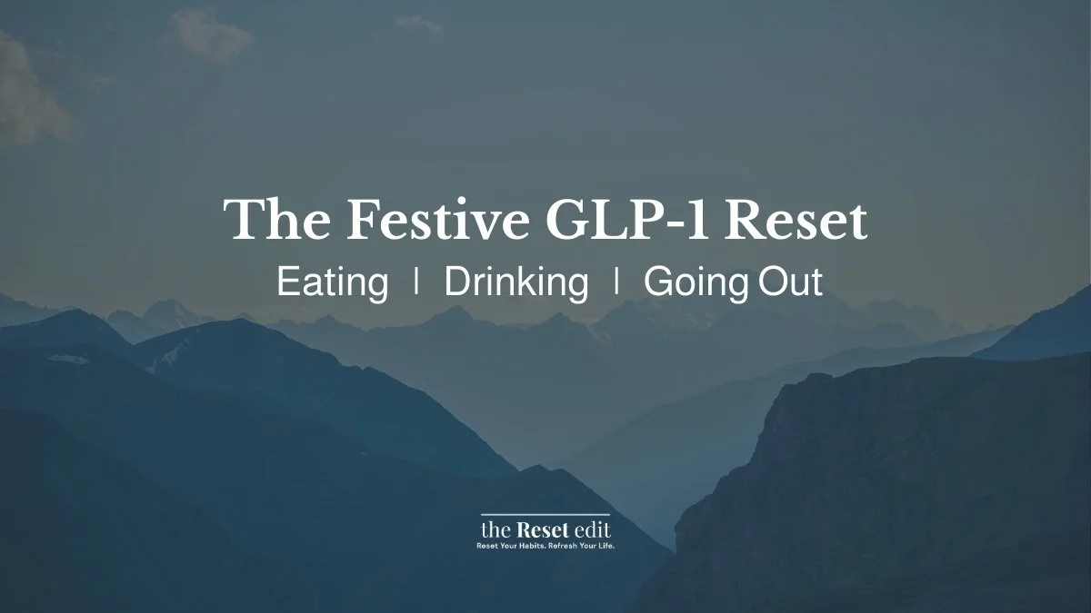 Festive GLP-1 reset guide for eating drinking and going out without panic — The Reset Edit