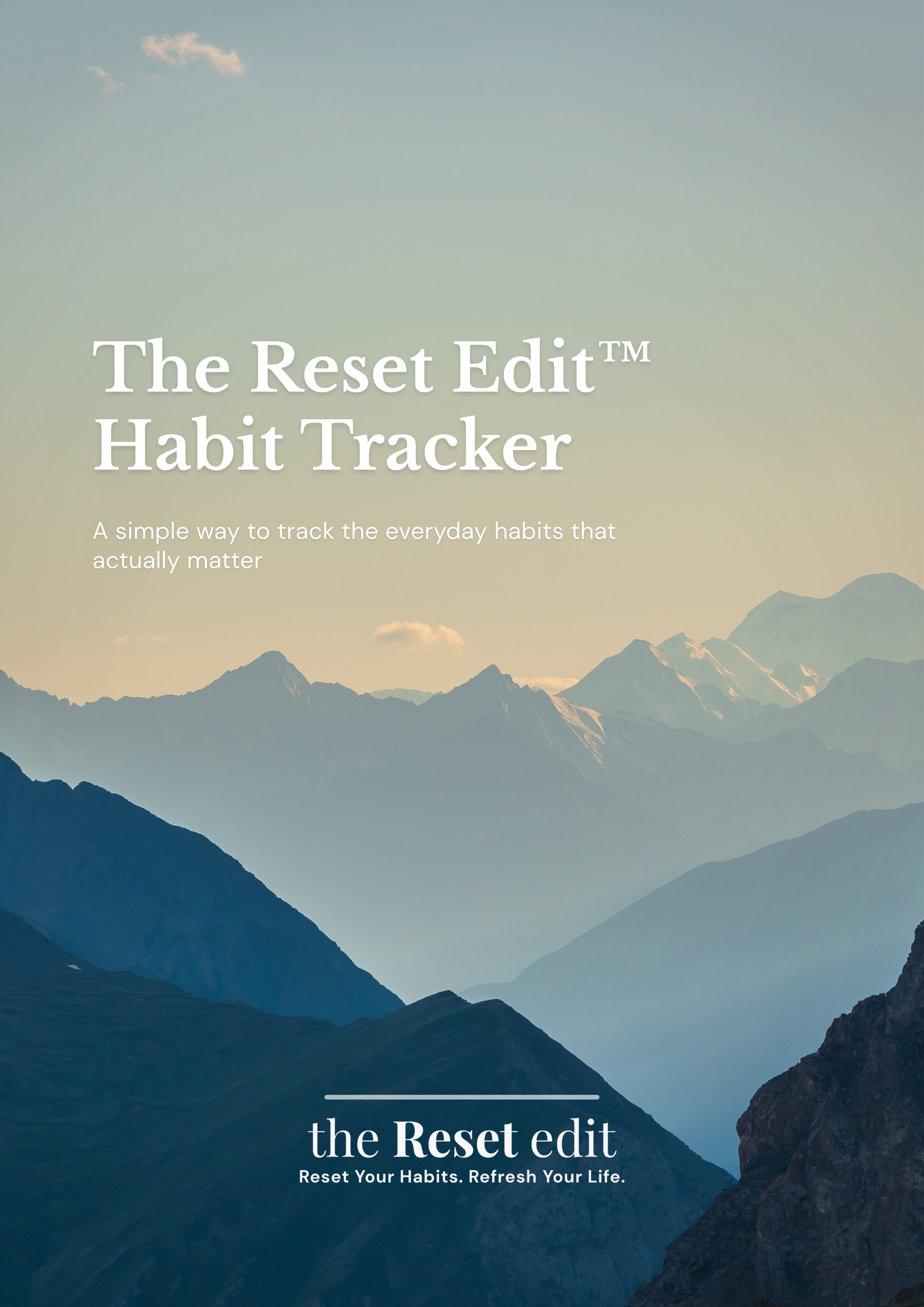 The Reset Edit™ Habit Tracker
