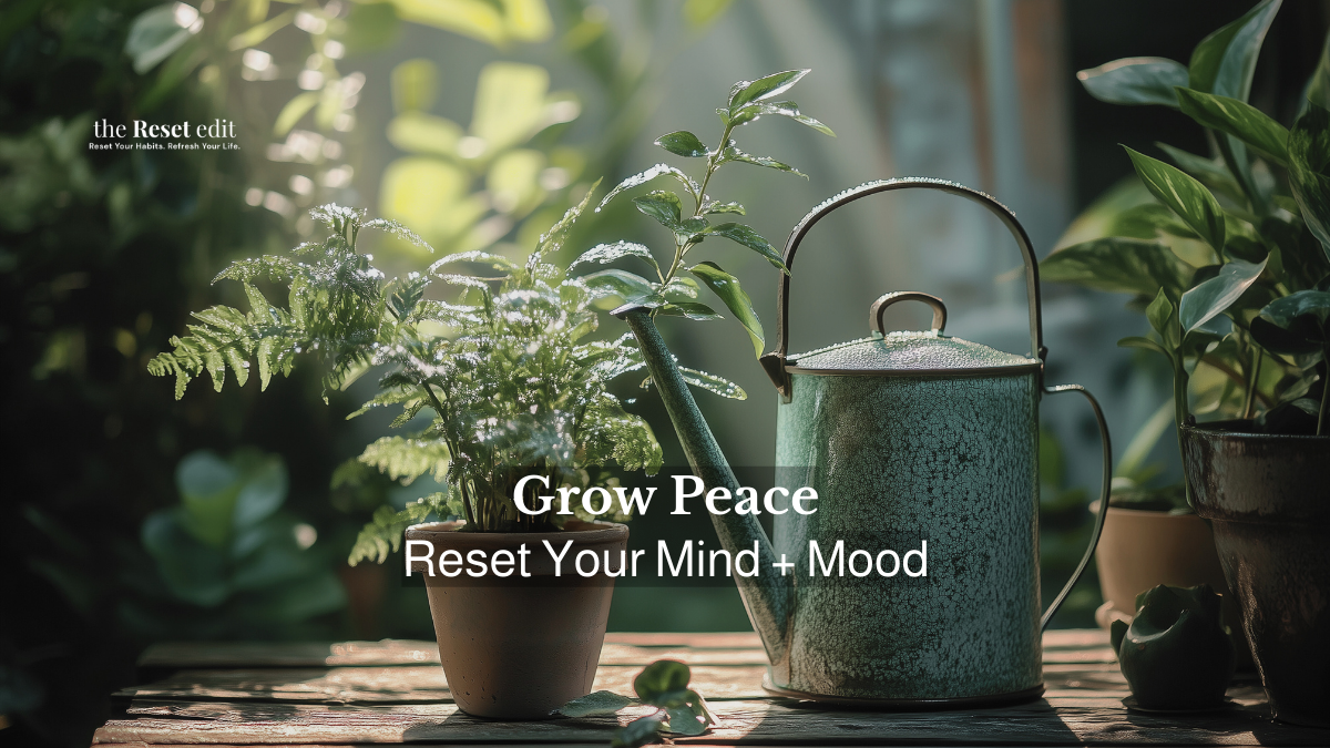 Grow peace guide on how gardening resets your mind mood and motivation — The Reset Edit