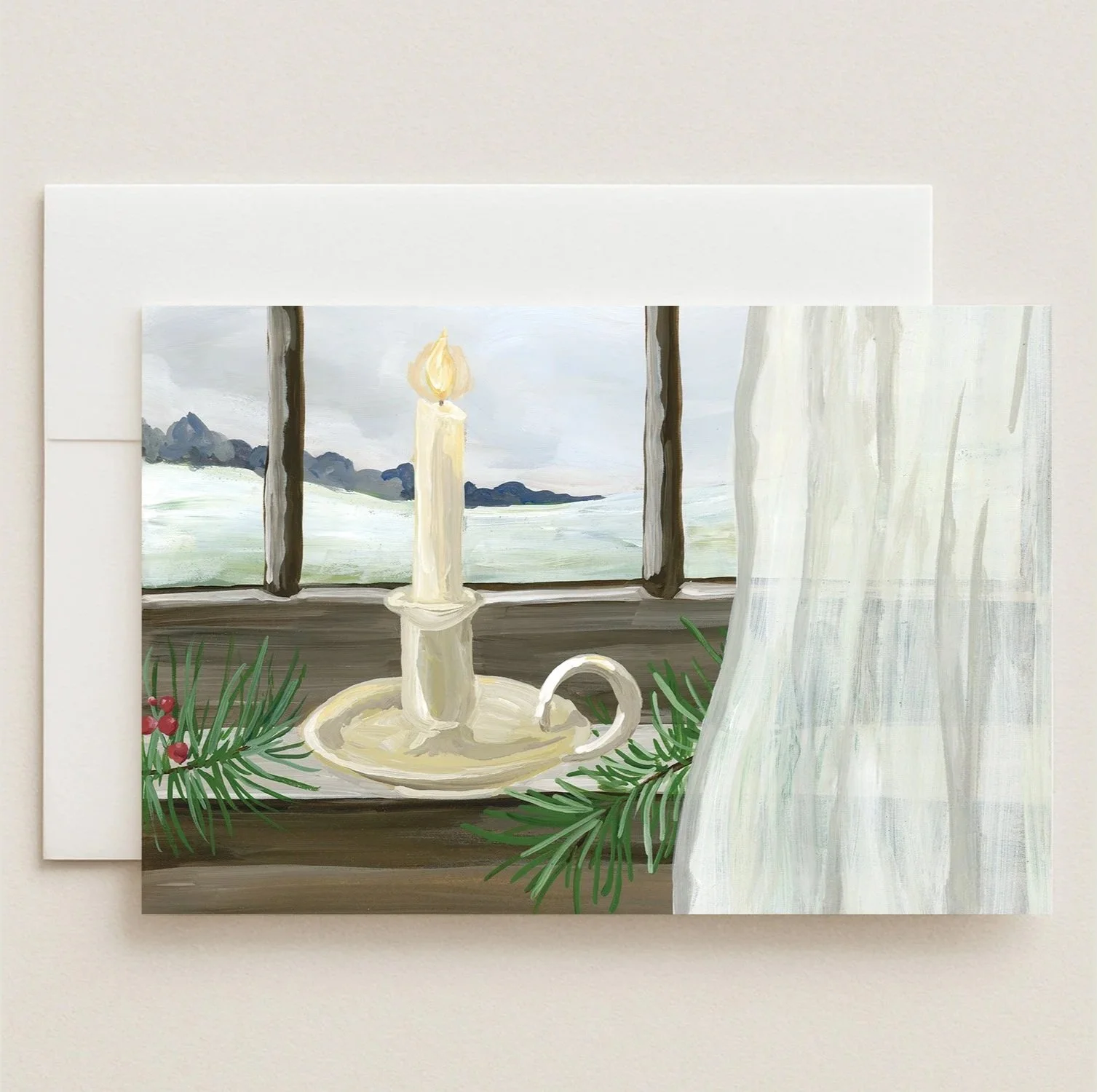 Abide in Him: "Light of the World" Christmas Cards (4 cards + envelopes)