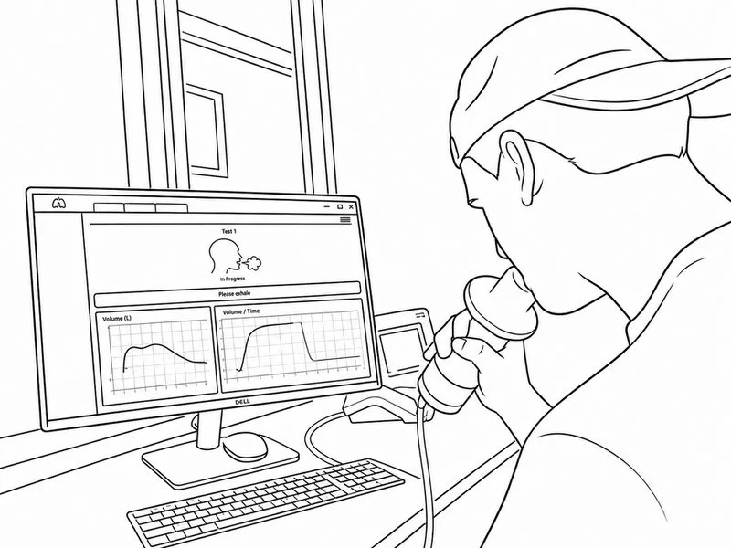 Lung Function Testing (Spirometry):