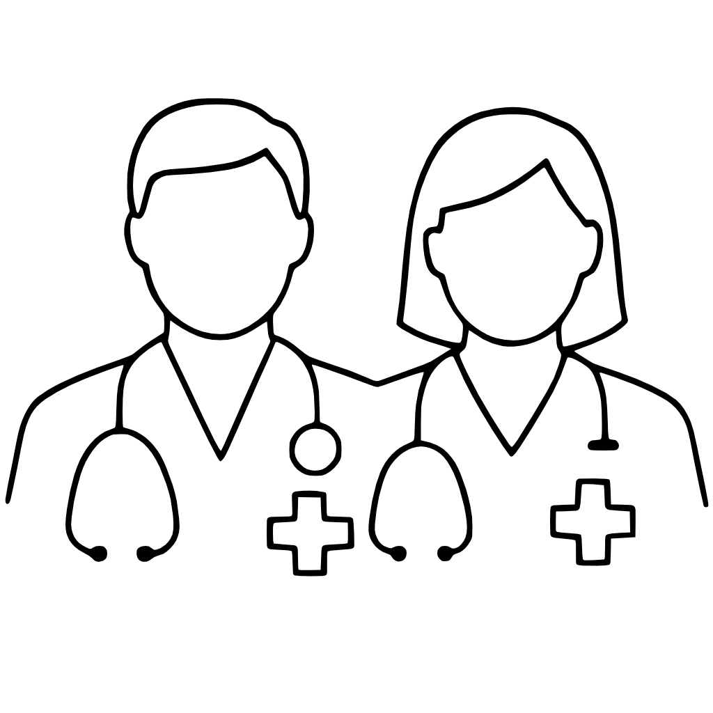 Line illustration representing booking a new medical consultation at Peak Family Practice in Hout Bay